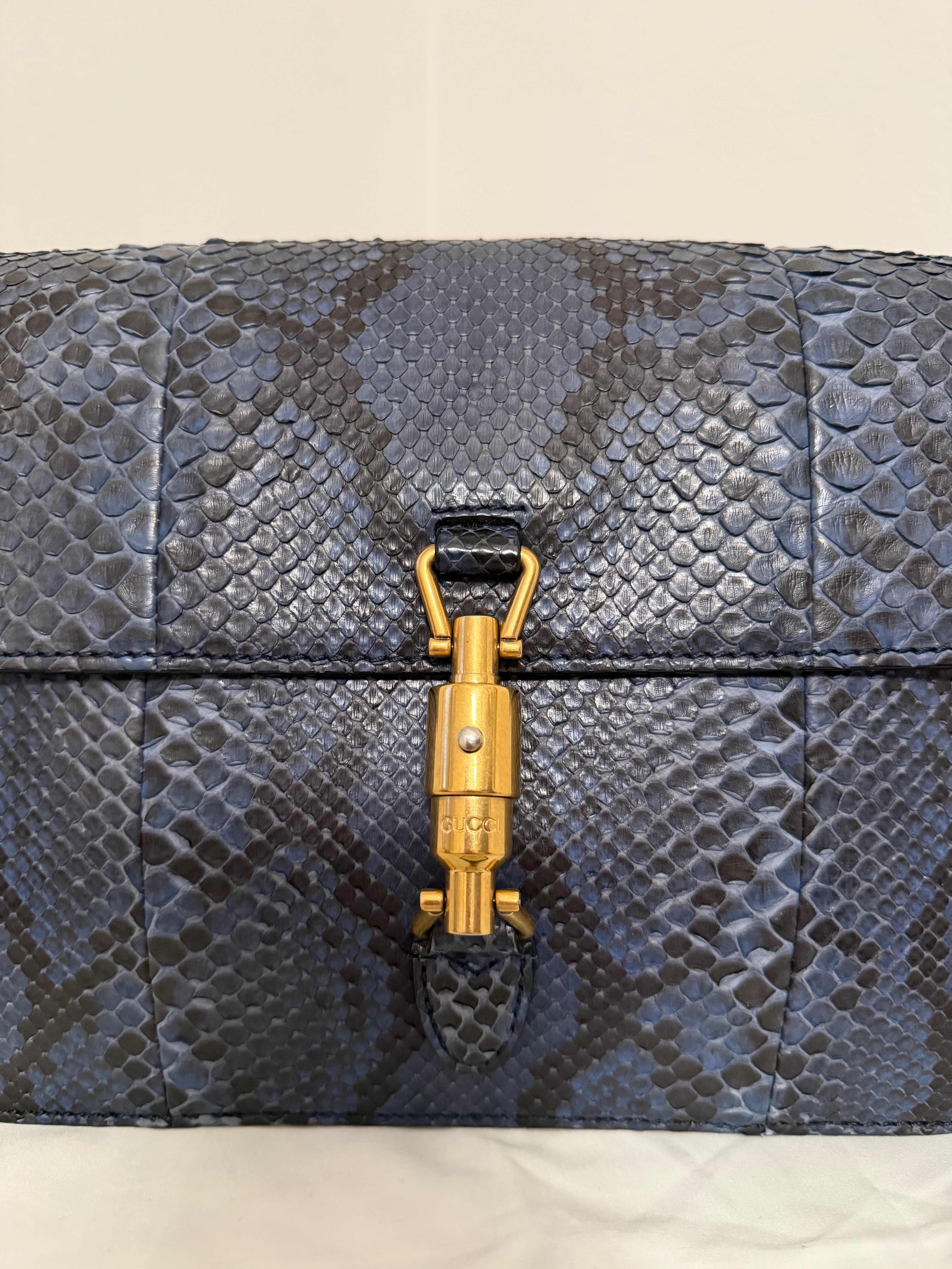 Gucci JACKIE PYTHON MEDIUM BAG