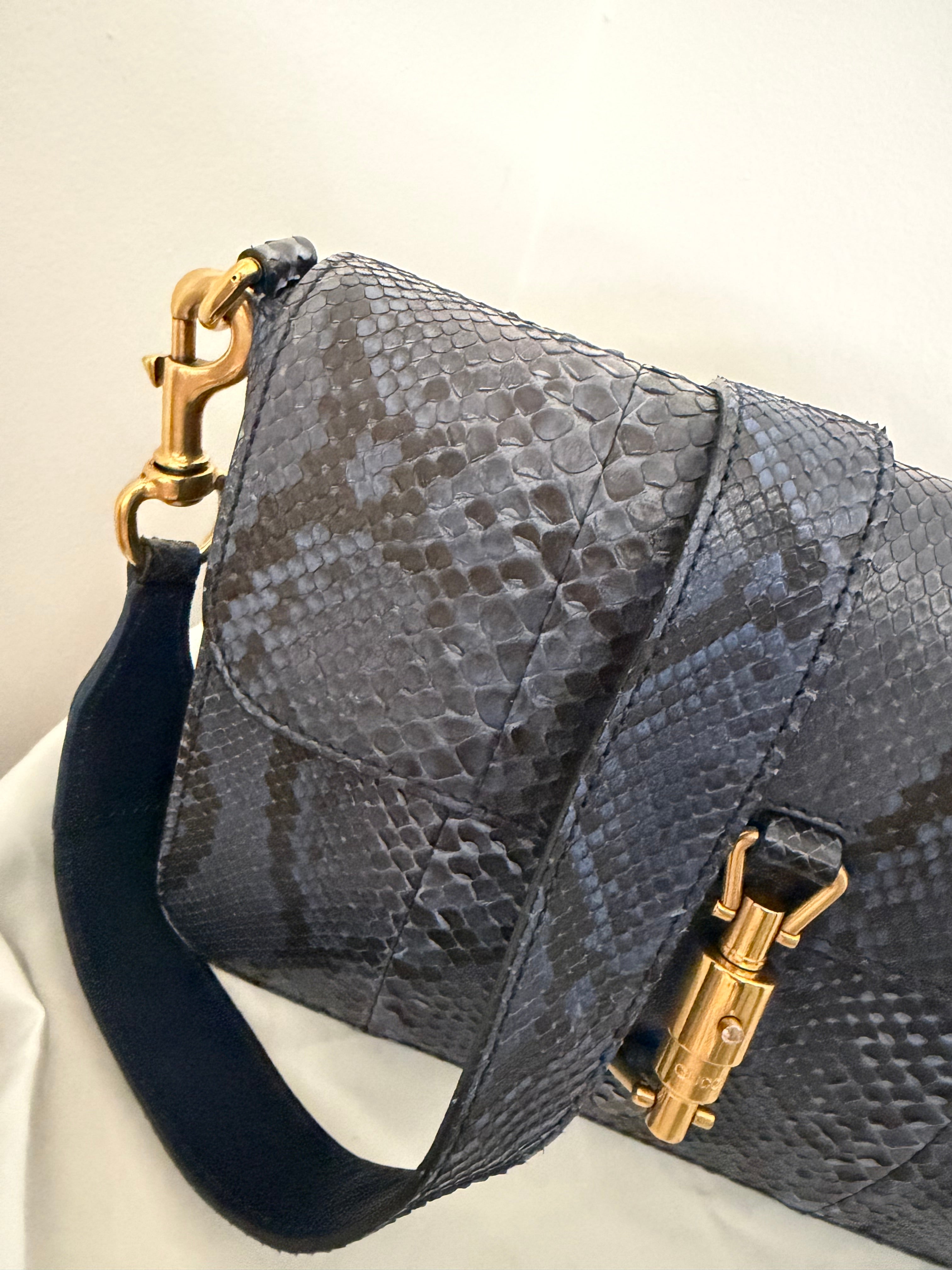 Gucci JACKIE PYTHON MEDIUM BAG