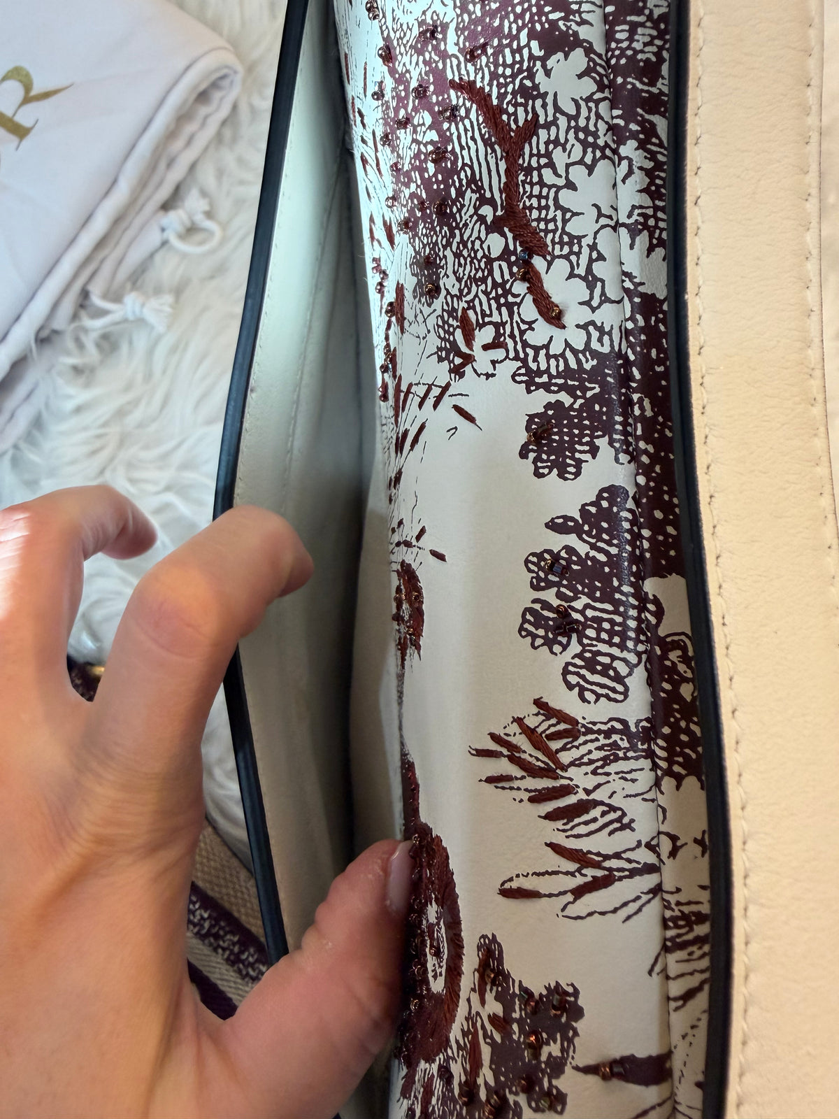 DIOR MEDIUM SADDLE TOILE DE JOUR TIGER EMBROIDERED CALFSKIN