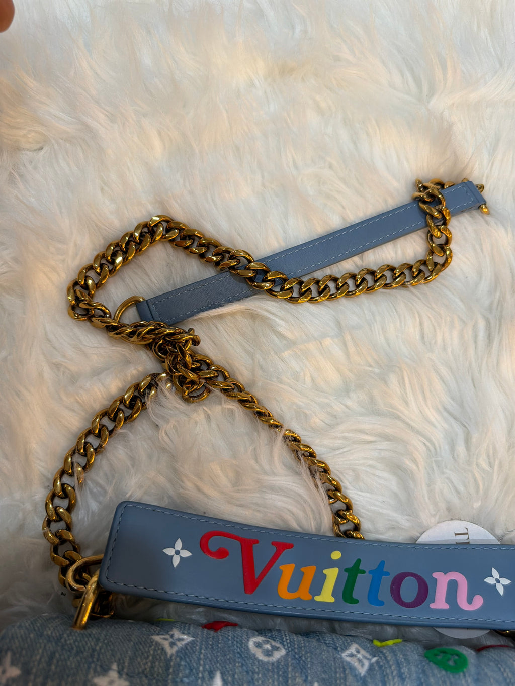 LOUIS VUITTON DENIM NEW WAVE EMBROIDERED MULTICOLOR