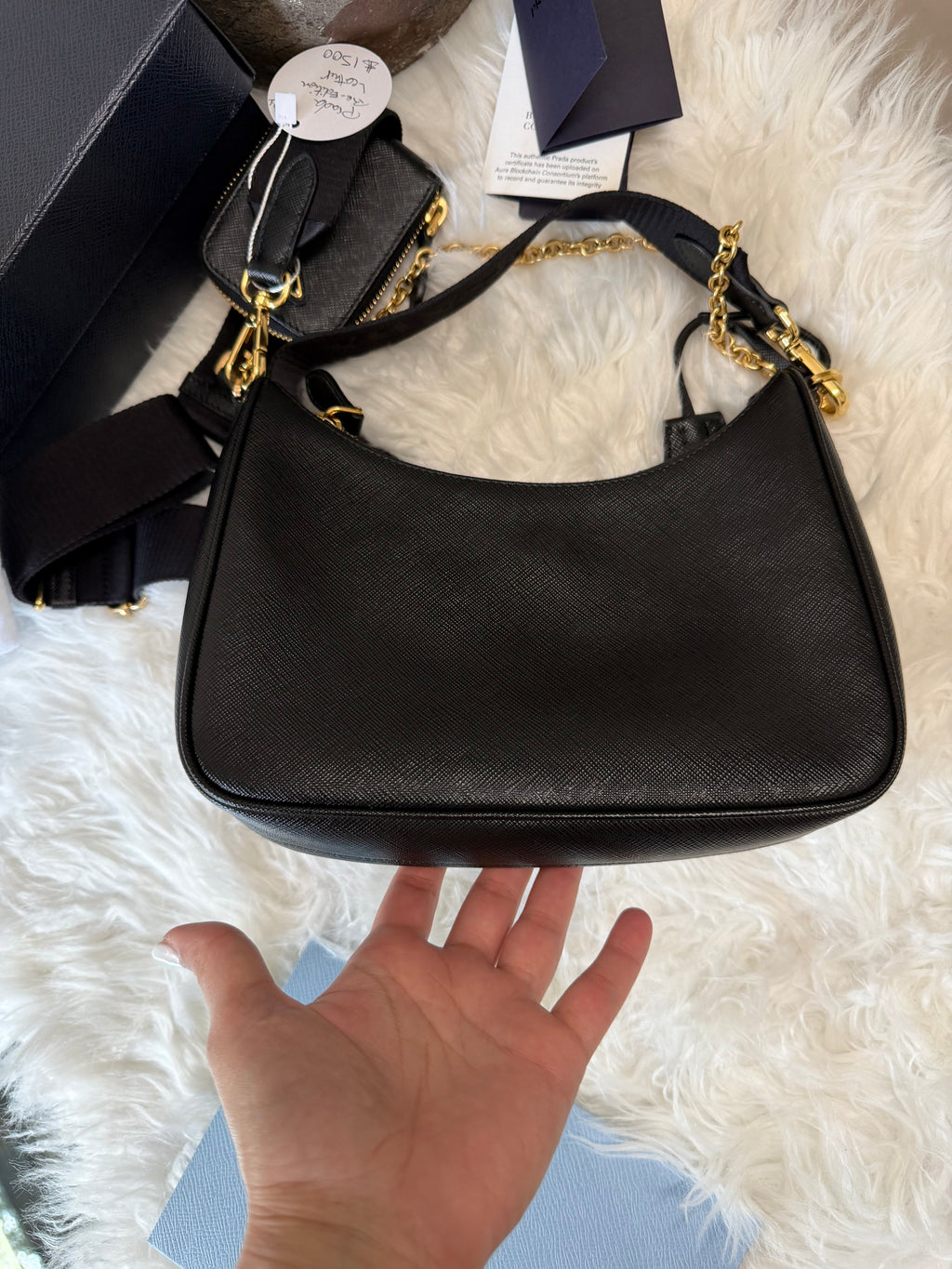 PRADA RE-EDITION SAFFIANO LEATHER BAG