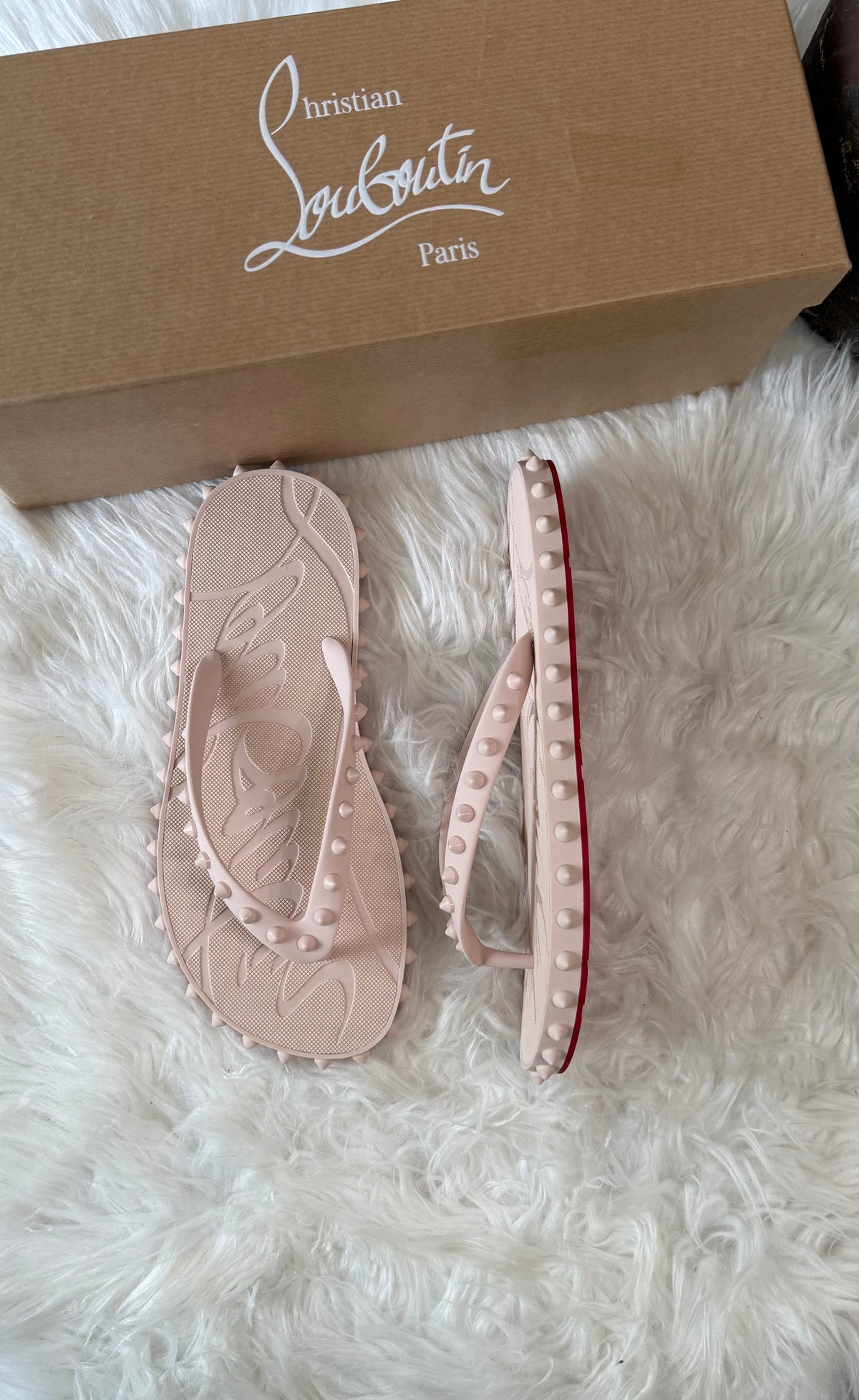 CHRISTIAN LOUBOUTIN SUPER LOUBY FLIP-FLOPS