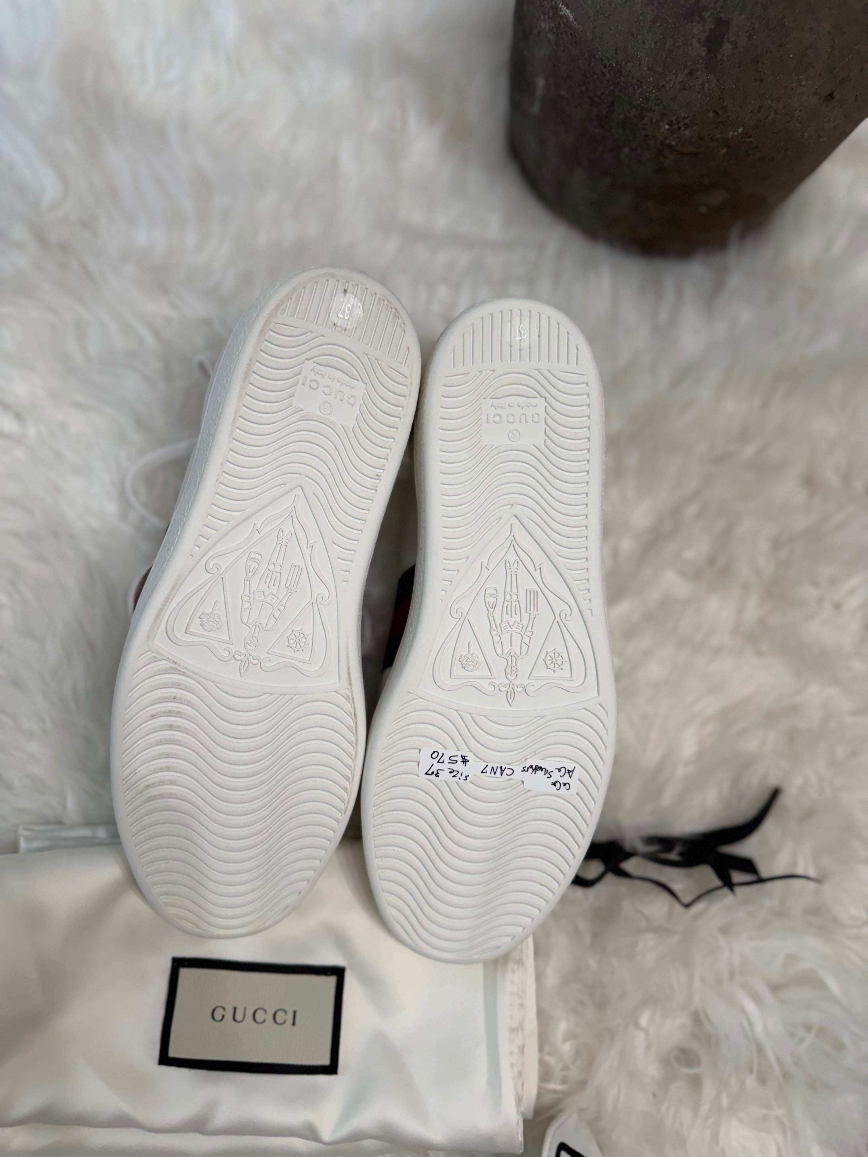 CALFSKIN AYERS NEW ACE SNEAKERS WITH LOVE PATCH