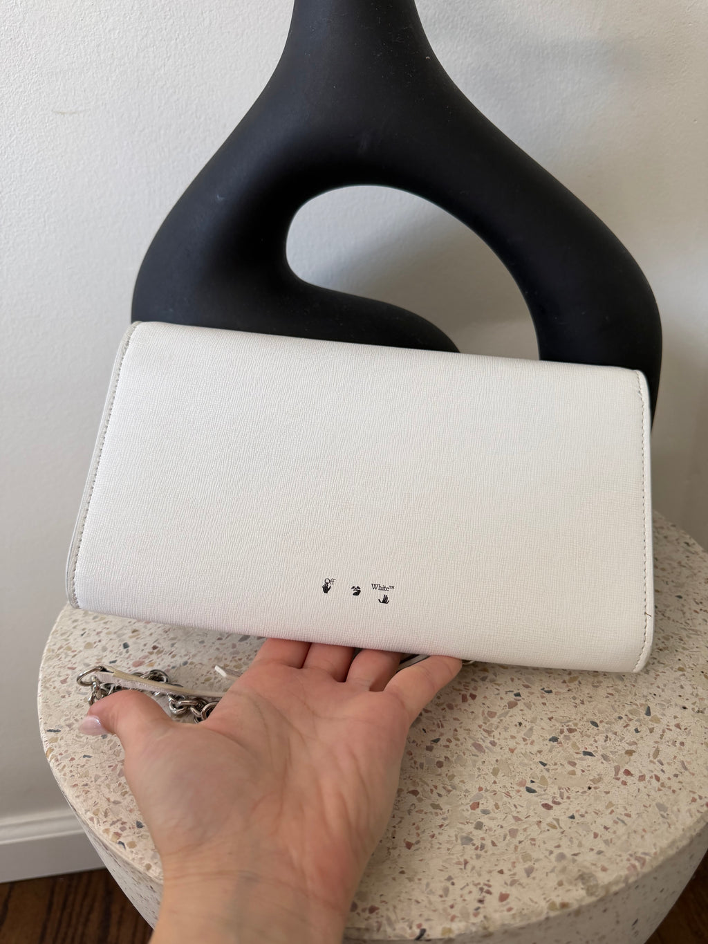OFF-WHITE DIAG BINDER CLIP BAG
