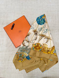 HERMES SAILBOAT OF LIGHT SILK SCARF