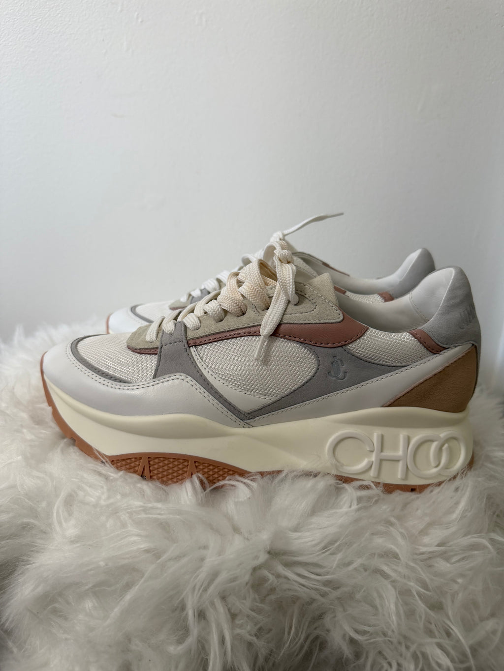 Jimmy Choo Nappa Suede Sneakers