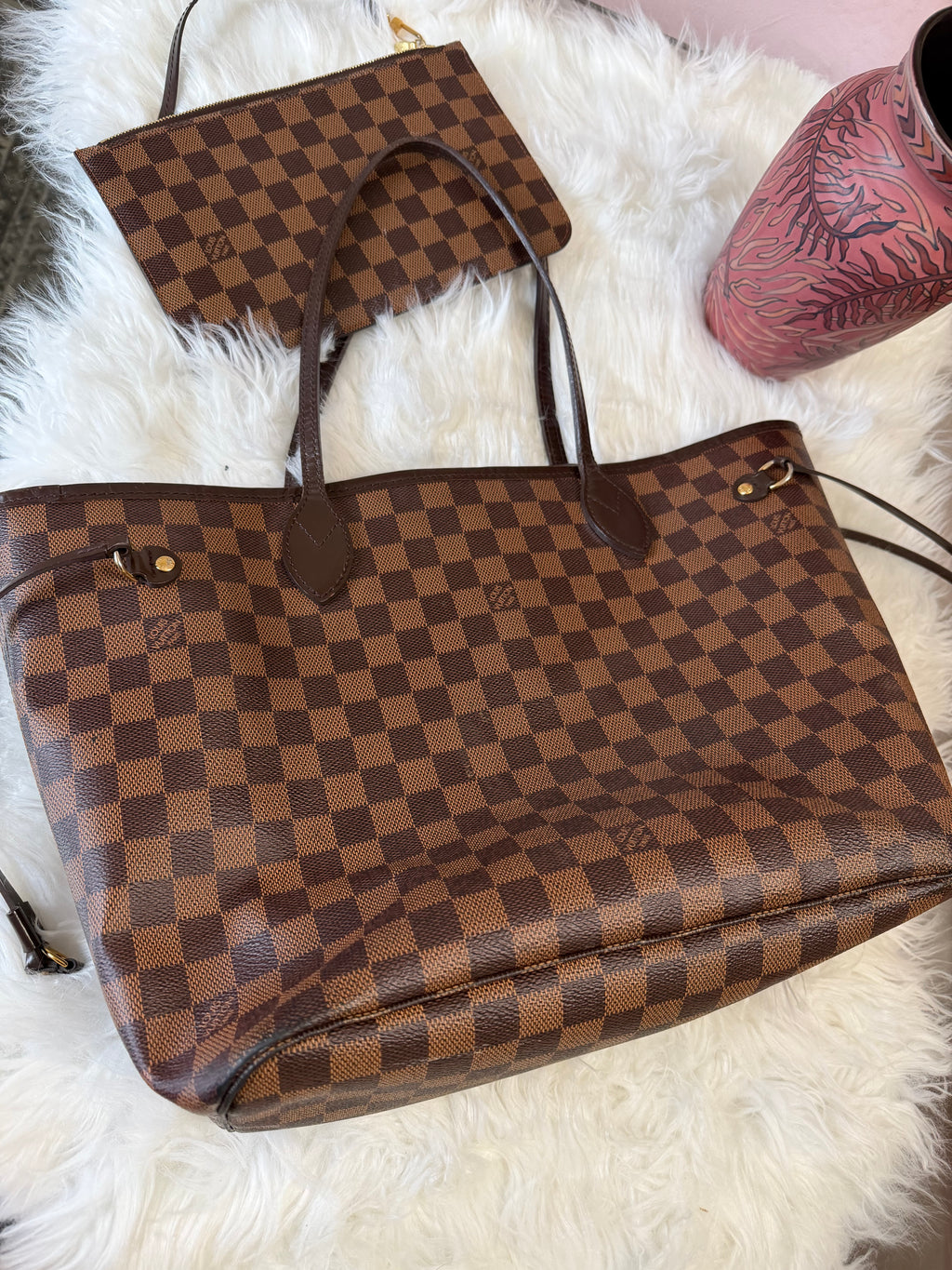 LOUIS VUITTON NEFERFUL DAMIER EBENE MM TOTE