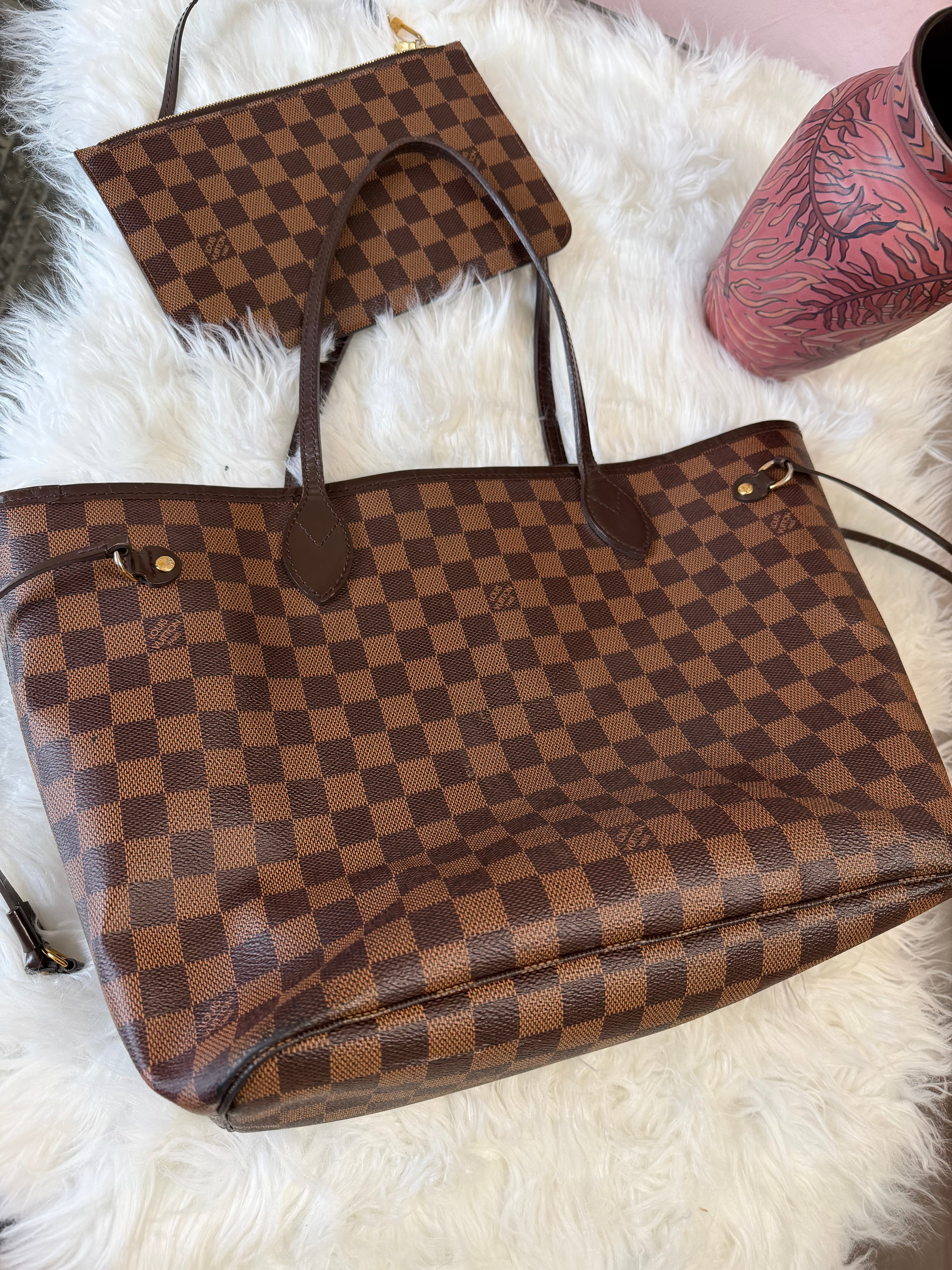LOUIS VUITTON NEFERFUL DAMIER EBENE MM TOTE
