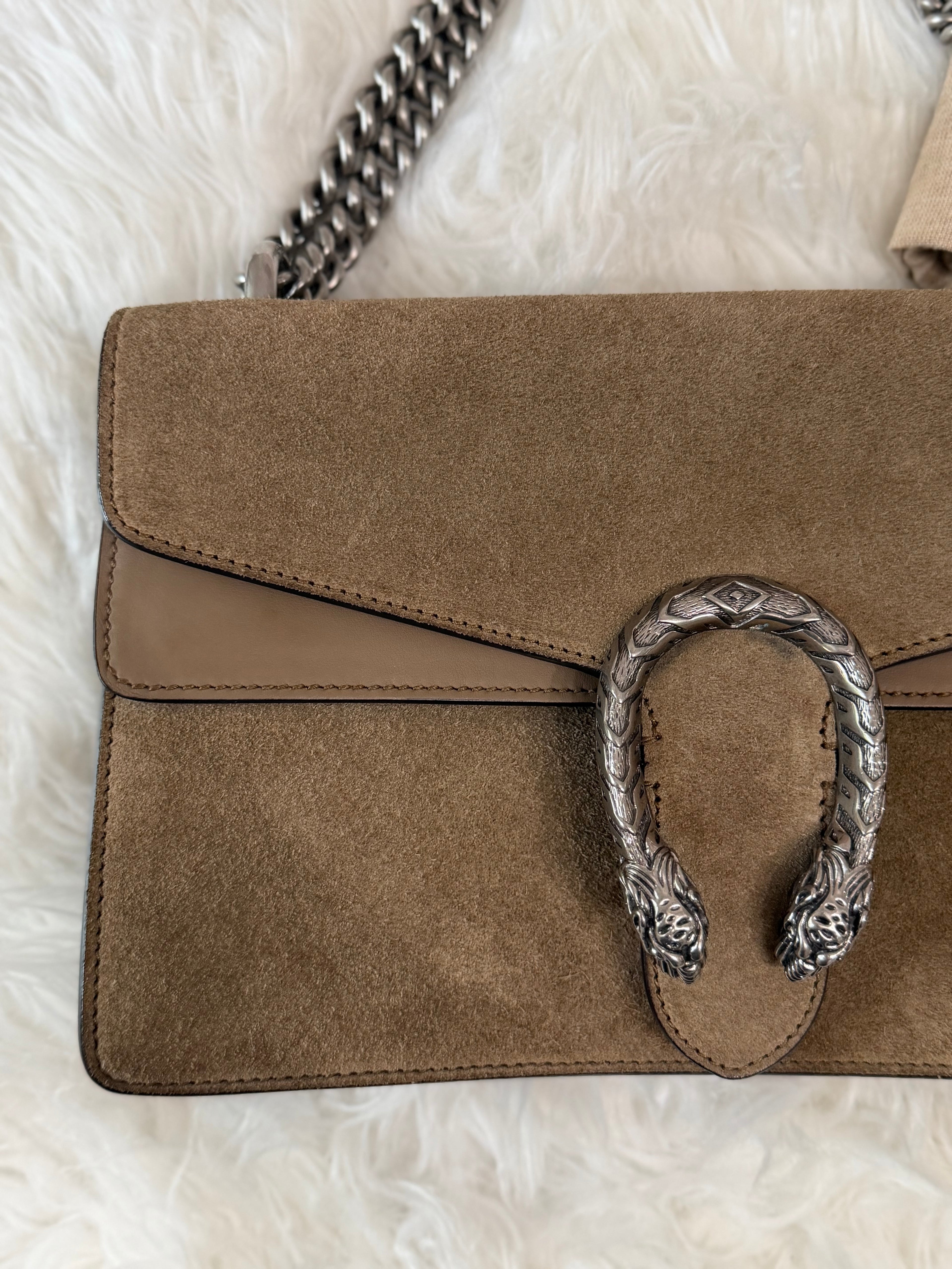GUCCI DIONYSUS SHOULDER BAG IN SUEDE