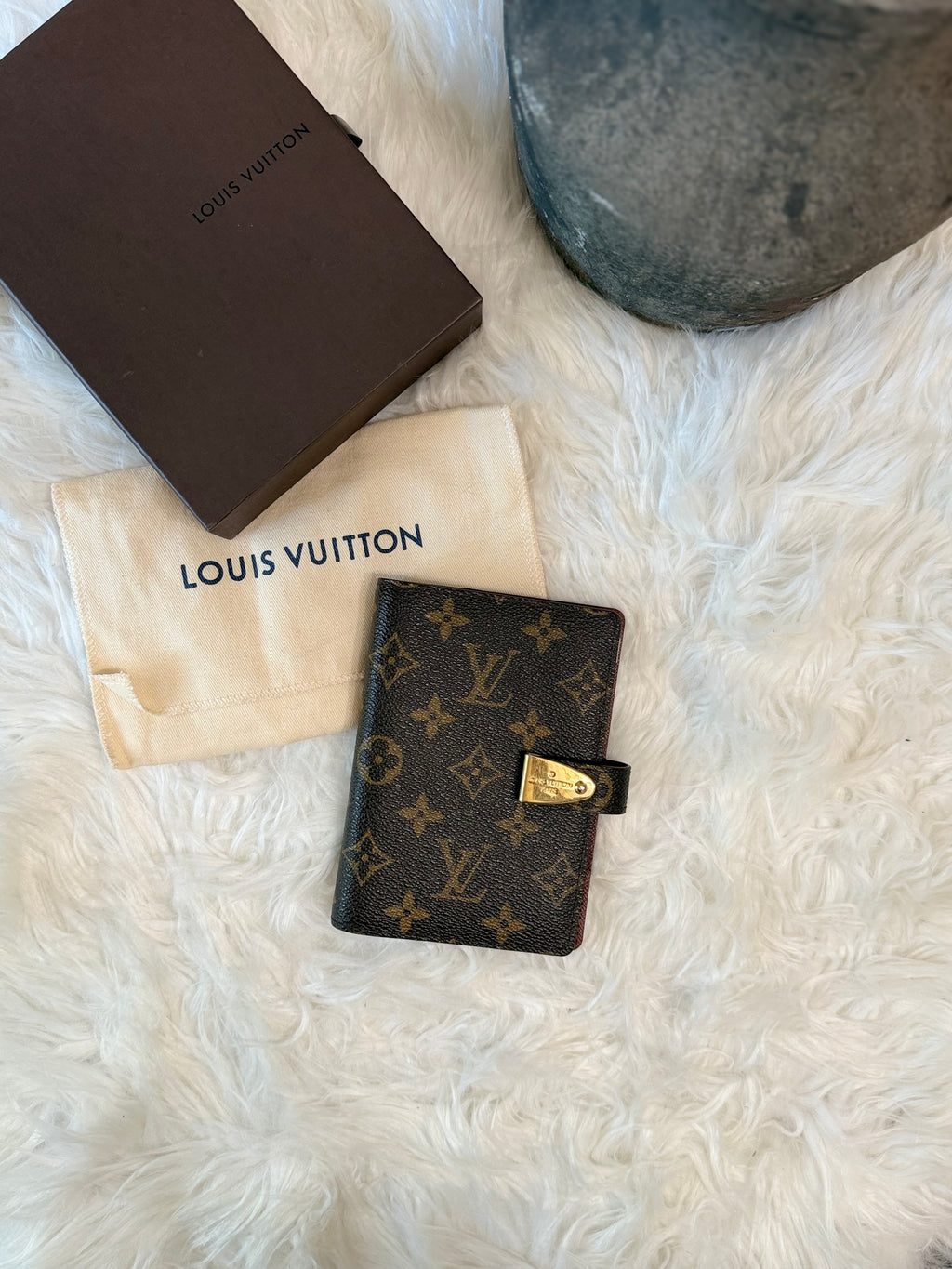 LOUIS VUITTON MONOGRAM CANVAS PM AGENDA COVER/NOTEBOOK