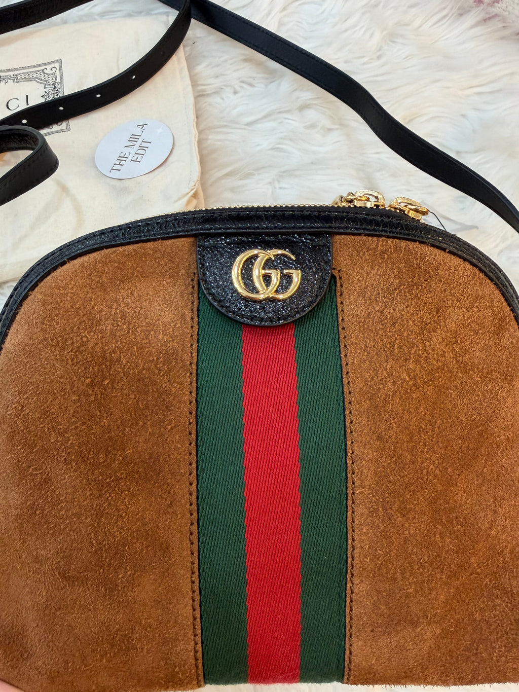 GUCCI OPHIDIA SMALL DOME SHOULDER BAG