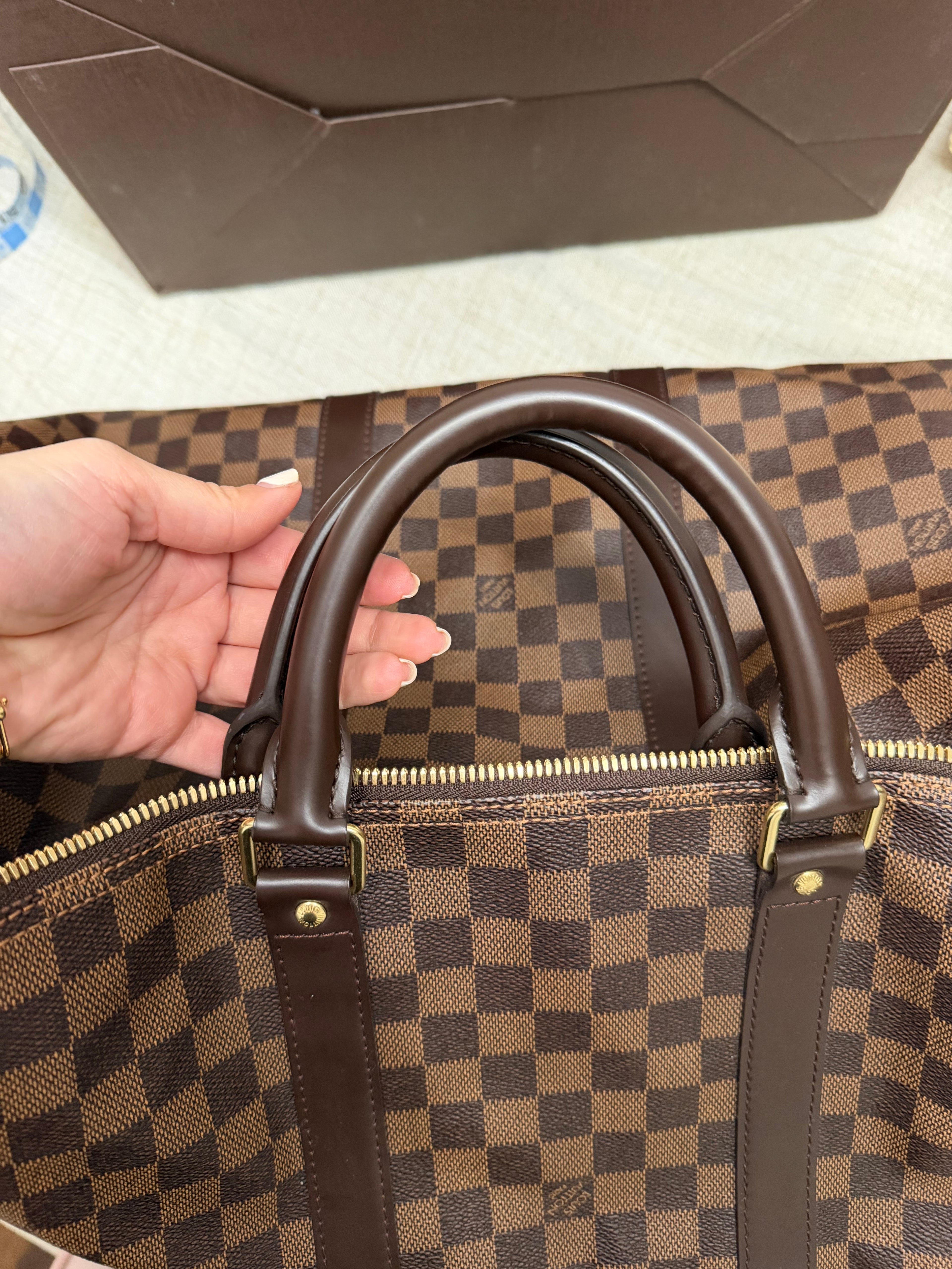 LOUIS VUITTON DAMIER EBENE SPEEDY 55