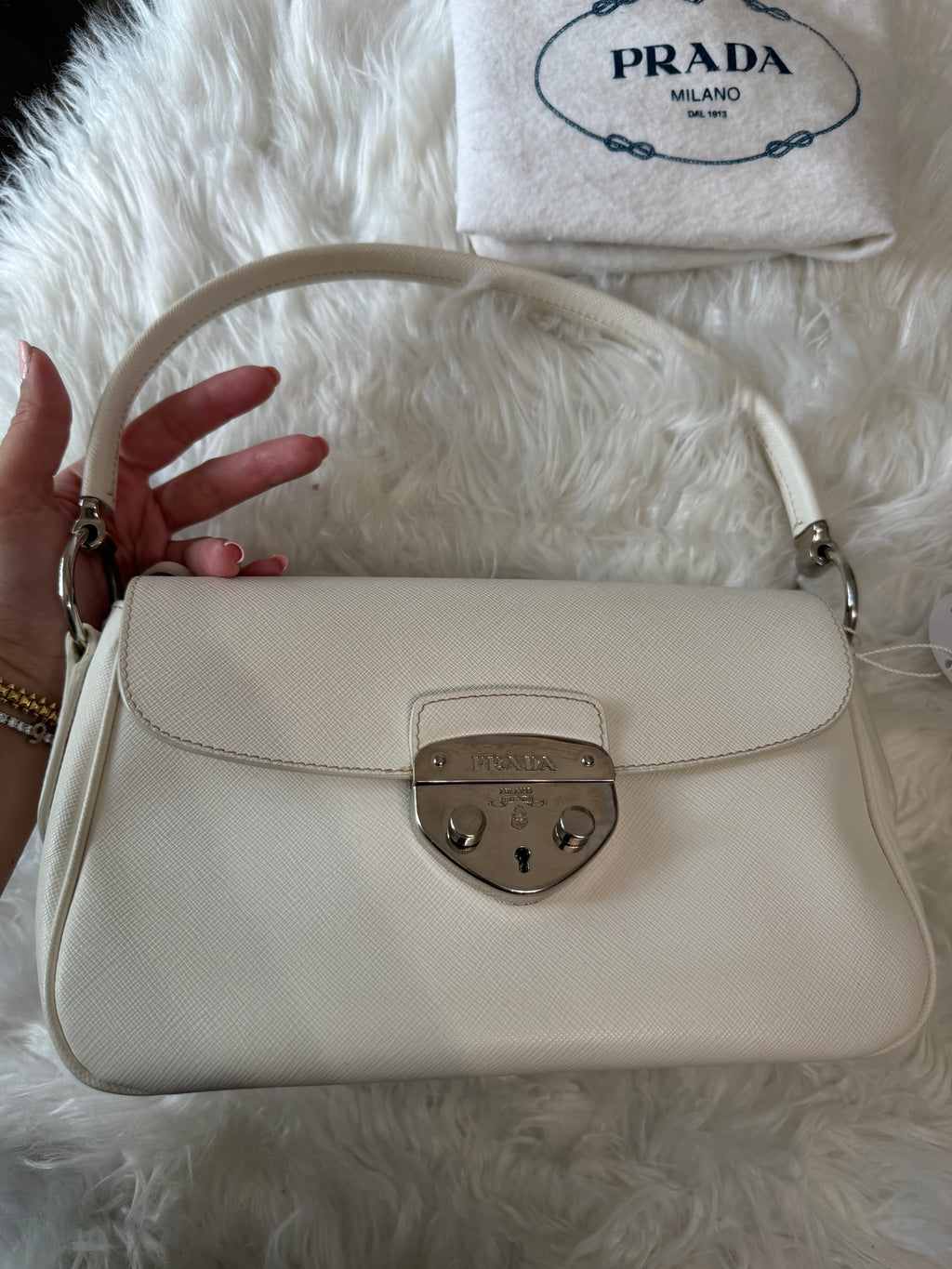 PRADA SAFFIANO LEATHER SHOULDER BAG