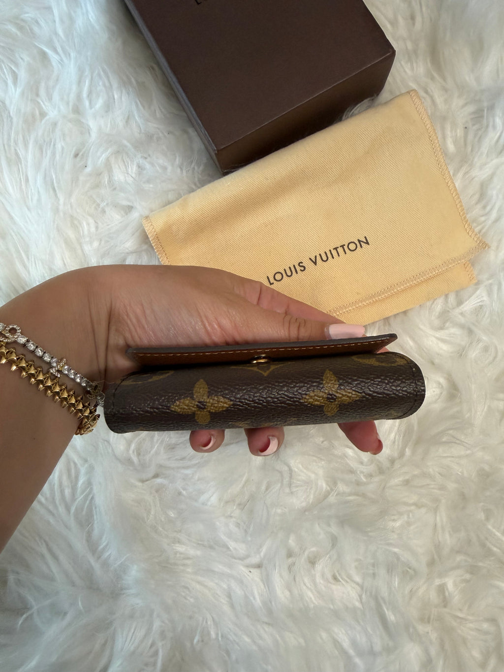 LOUIS VUITTON MONOGRAM PORTE LEATHER CARD WALLET