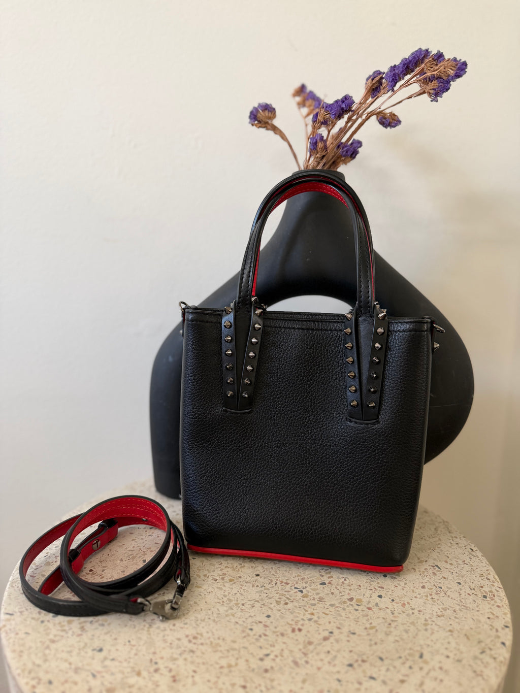 CHRISTIAN LOUBOUTIN CABATA MINI TOTE BAG