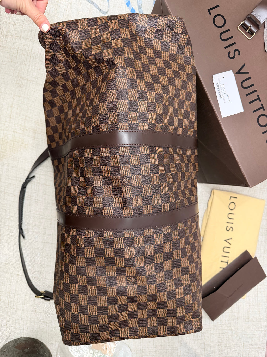LOUIS VUITTON DAMIER EBENE SPEEDY 55
