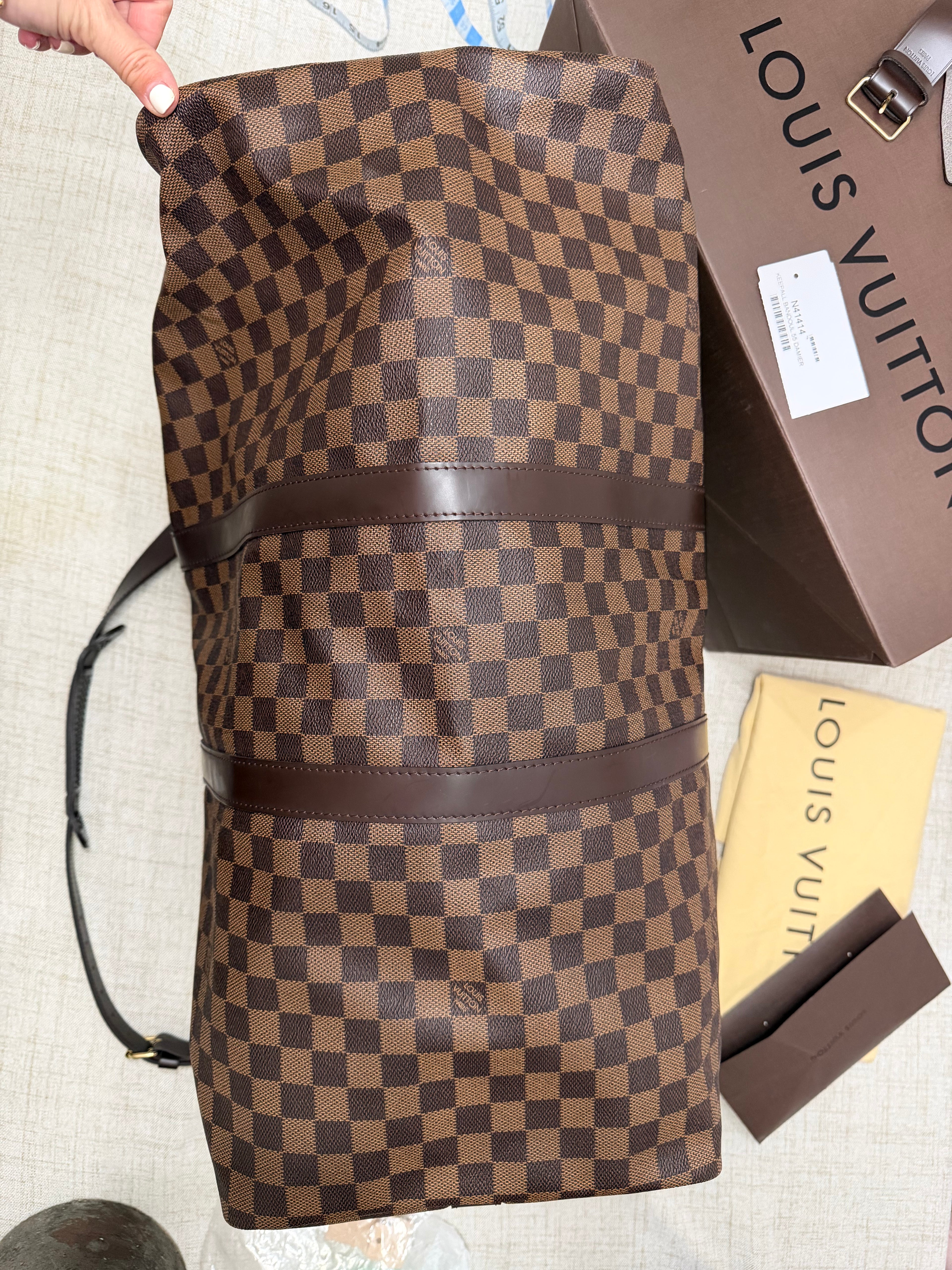 LOUIS VUITTON DAMIER EBENE SPEEDY 55