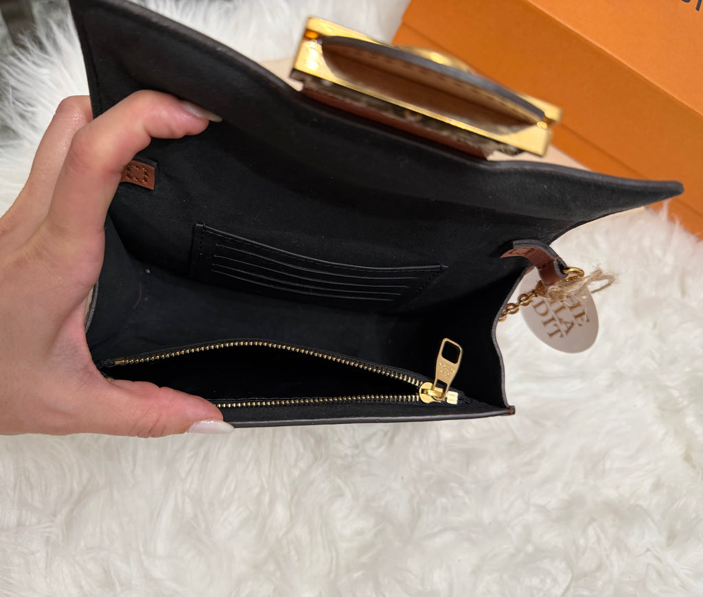 LOUIS VUITTON MONOGRAM DAUPHINE WALLET ON CHAIN