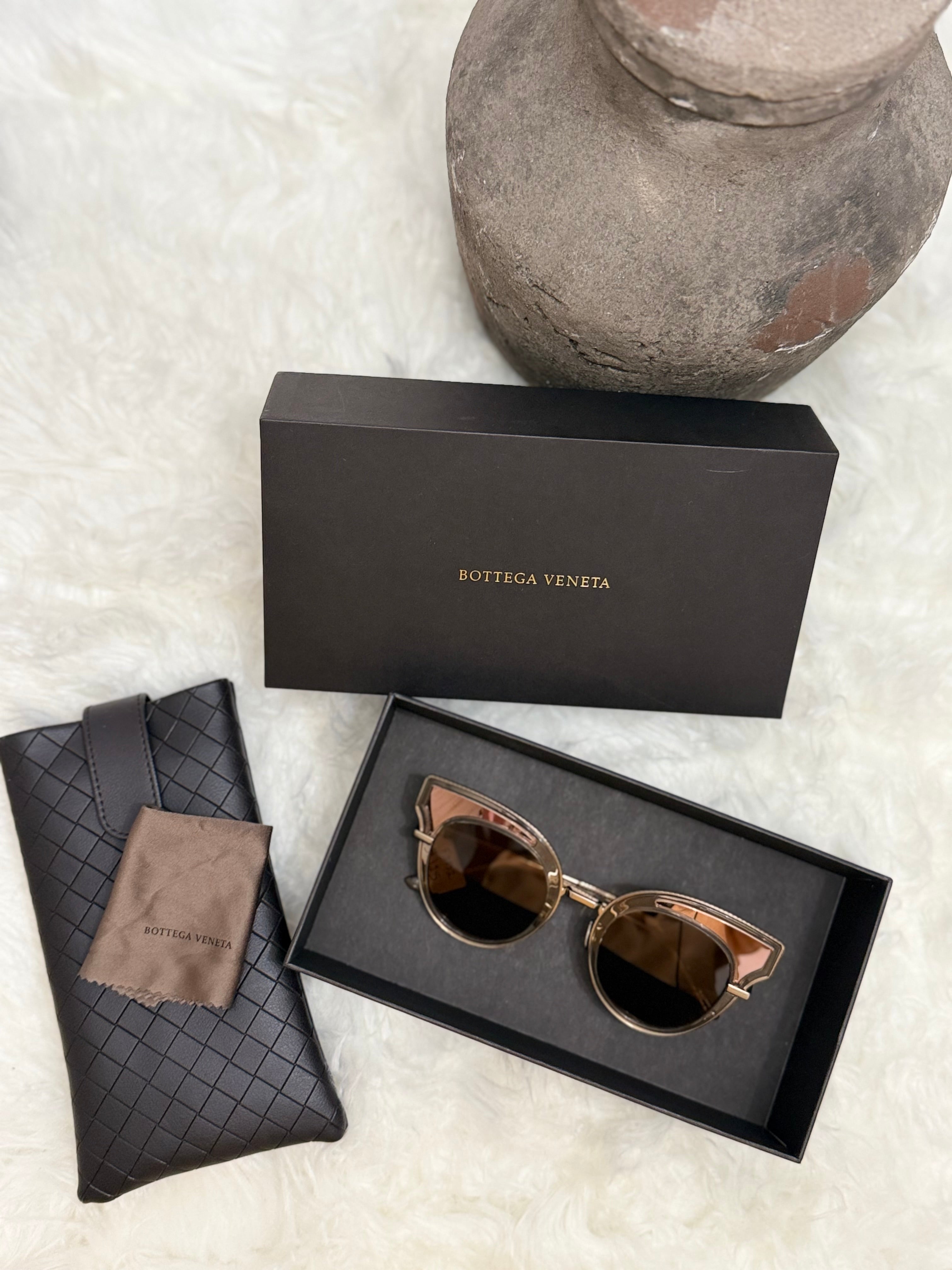 BOTTEGA VENETA CAT-EYE SUNGLASSES- 49 MM