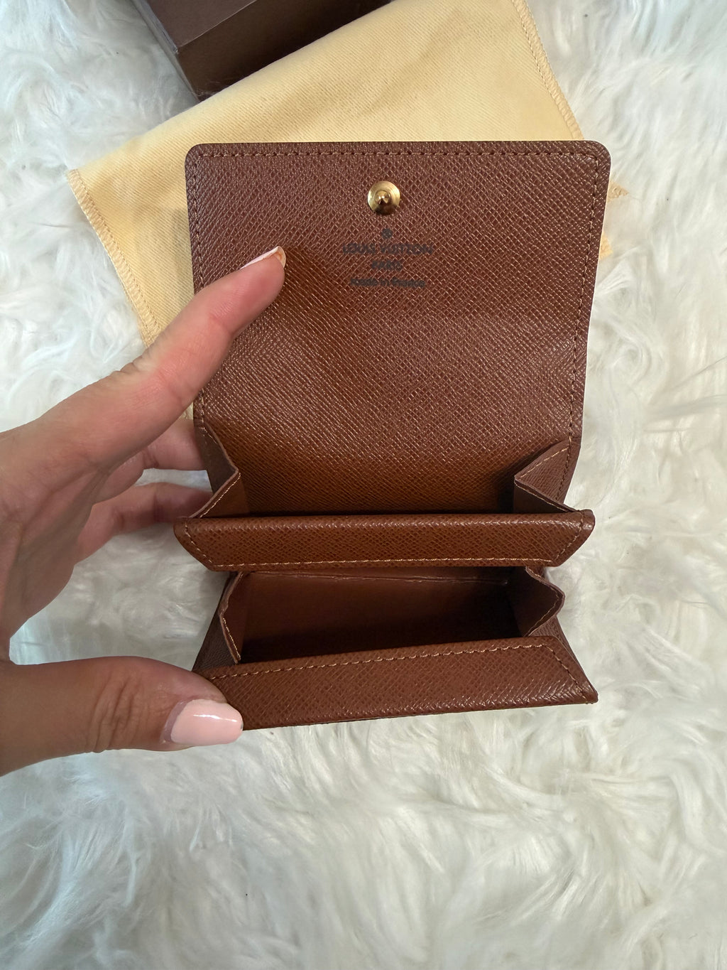 LOUIS VUITTON MONOGRAM PORTE LEATHER CARD WALLET