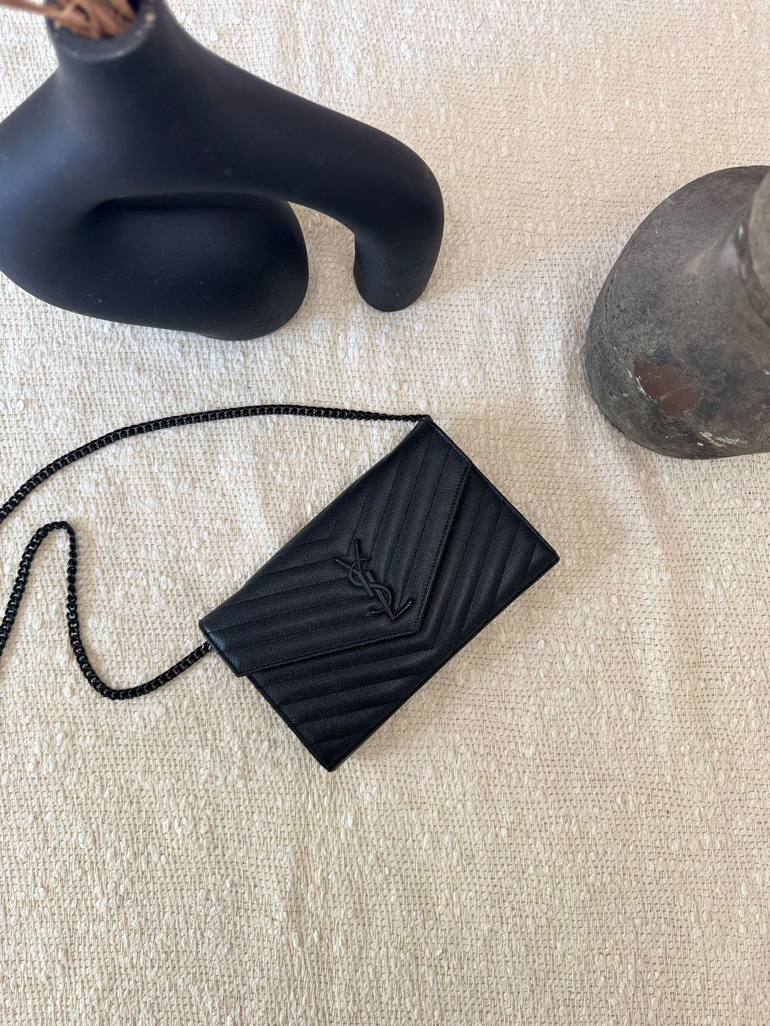 Saint Laurent ENVELOPE WALLET ON CHAIN bag