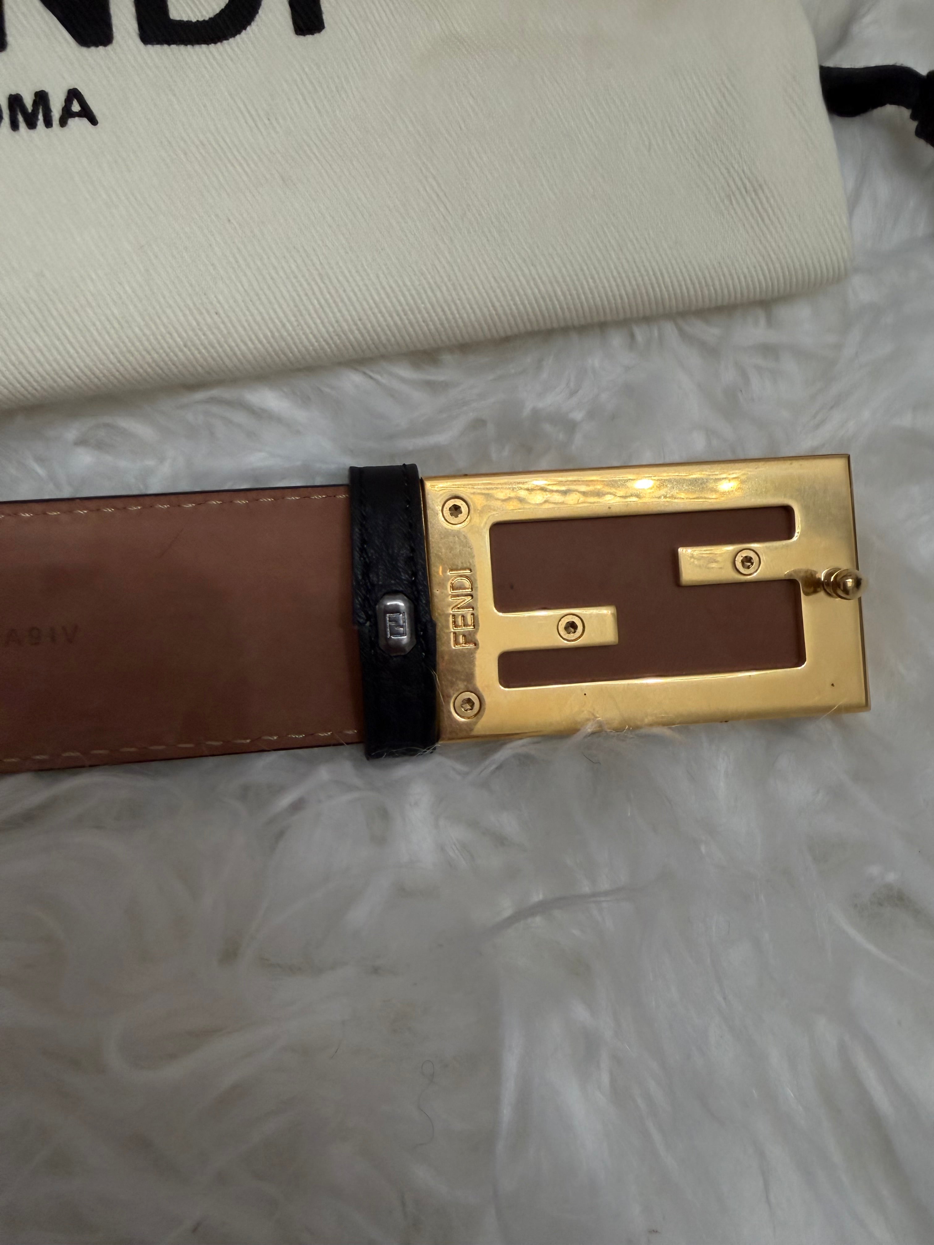 Fendi Classic belt with embossed buckle