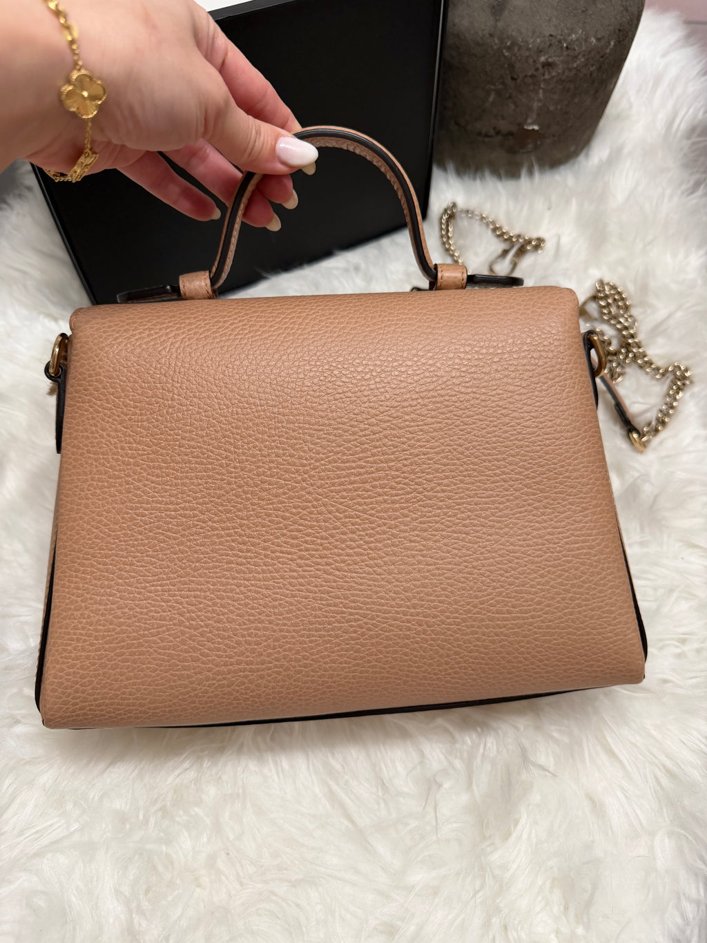 GUCCI TOP HANDLE NUDE BAG