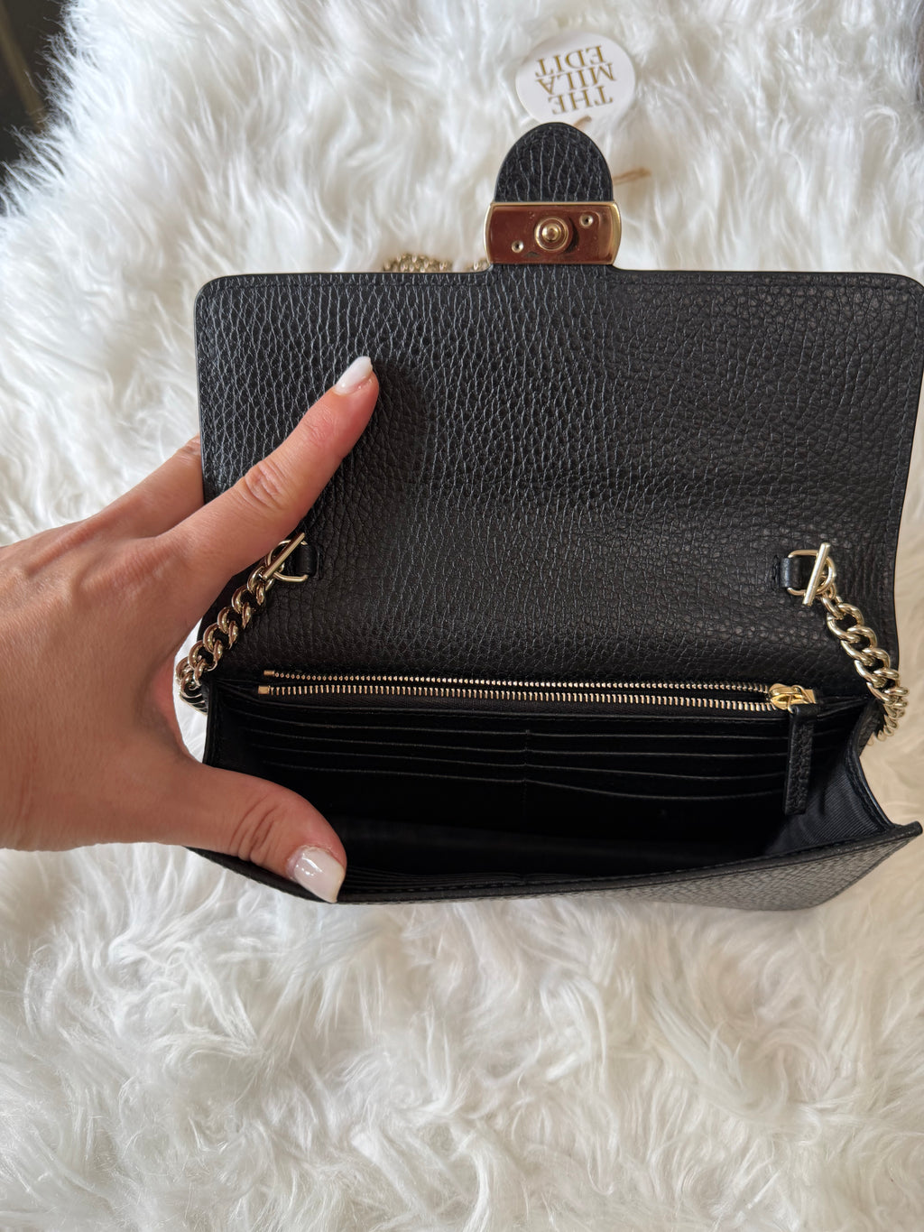 GUCCI INTERLOCKING G WALLET ON CHAIN
