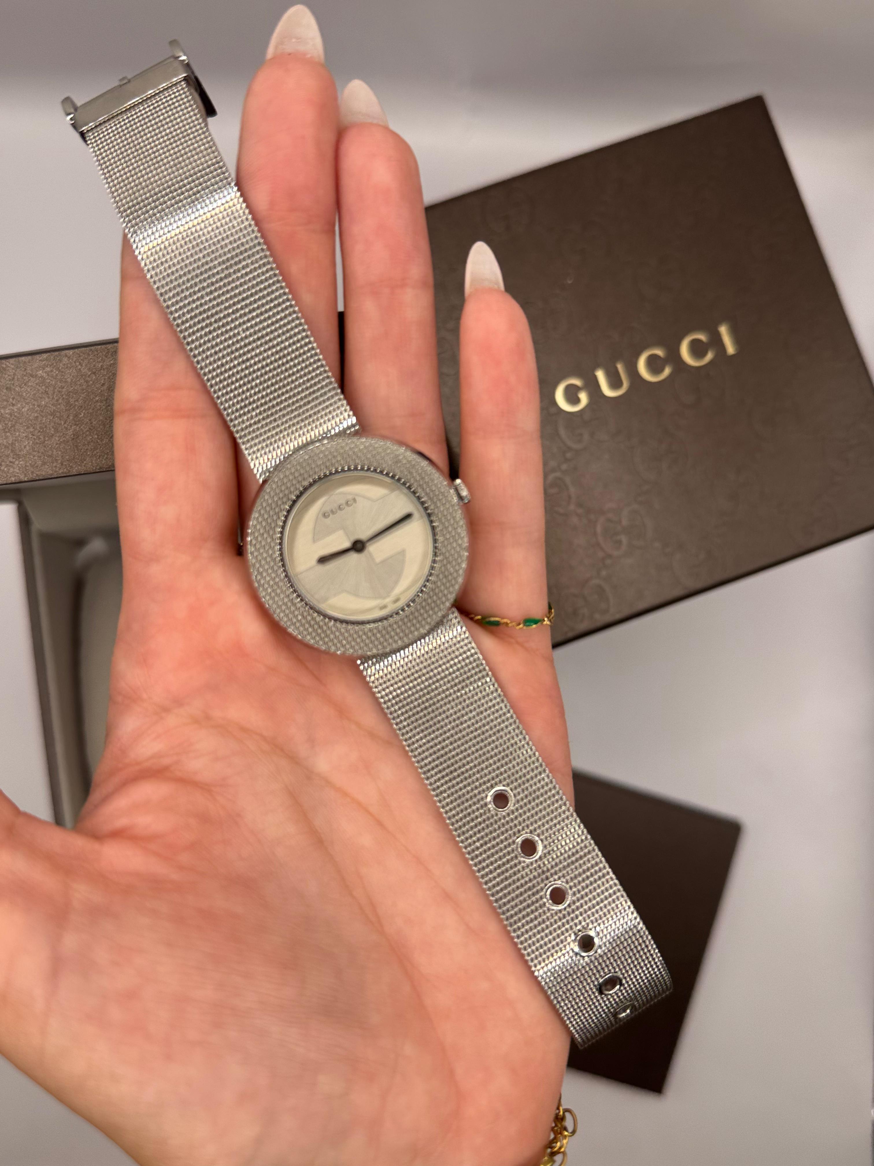 Gucci U-Play Watch Mesh Strap, 35 mm