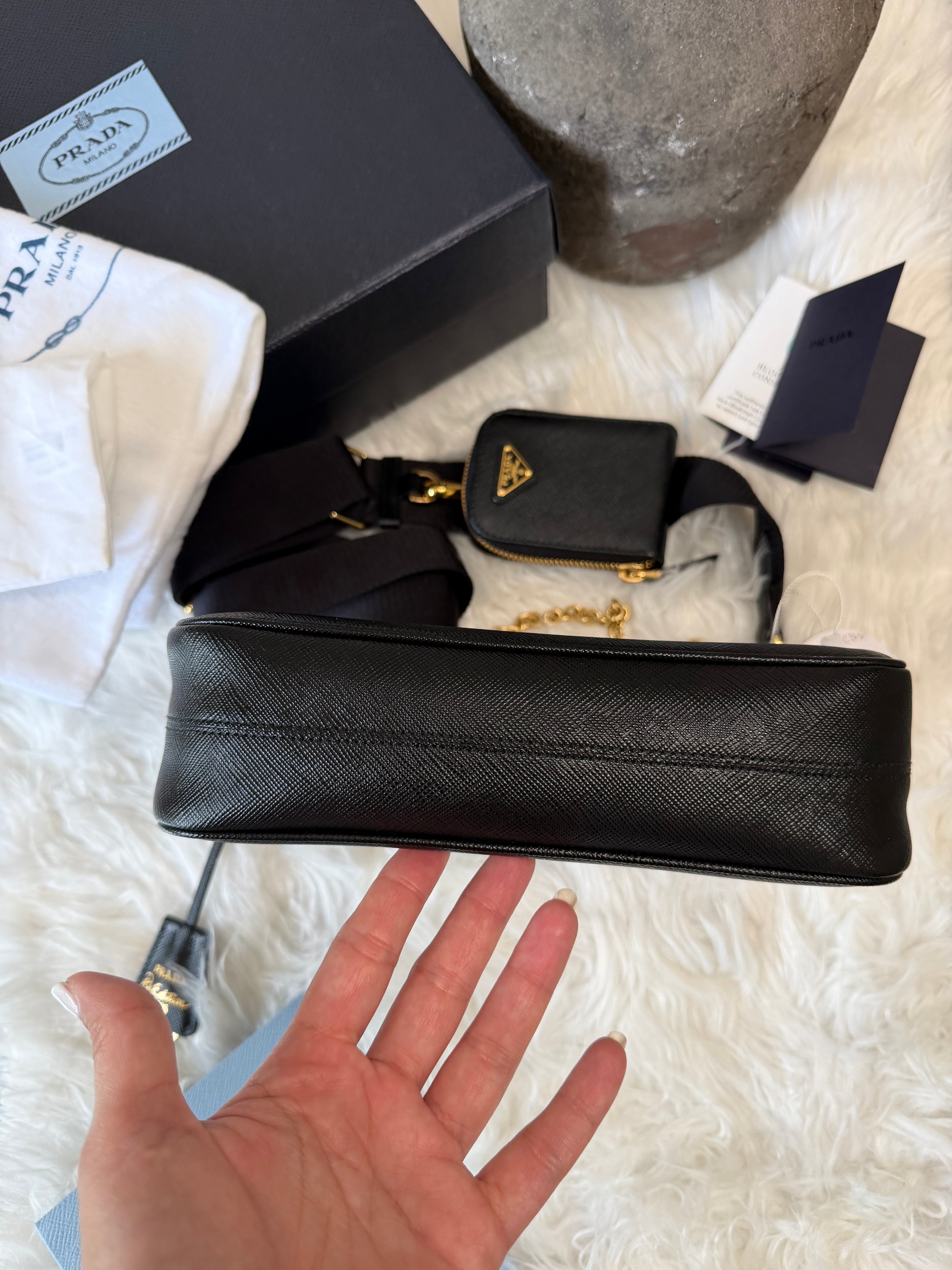 PRADA RE-EDITION SAFFIANO LEATHER BAG