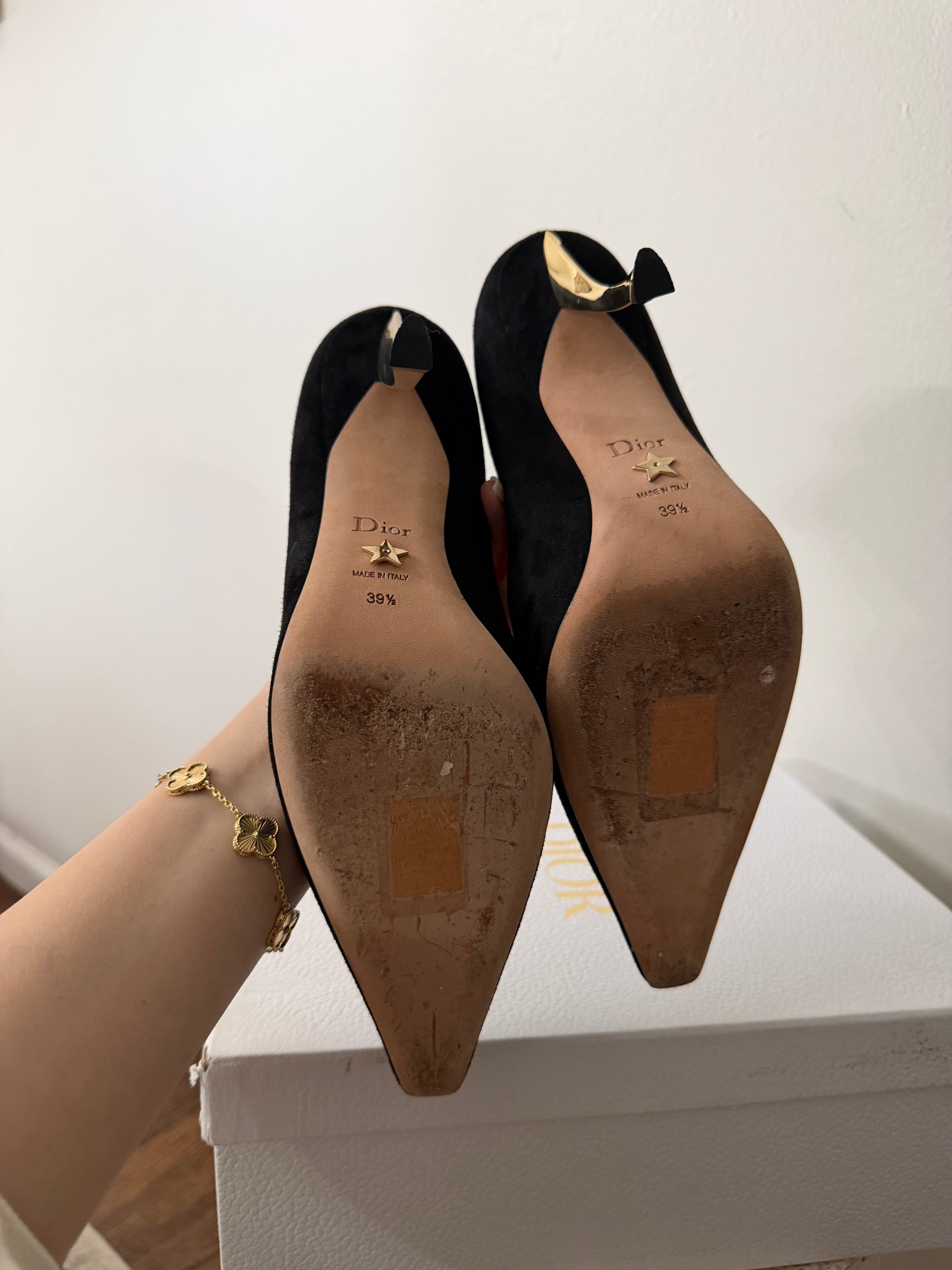 DIOR BLACK SUEDE HEEL