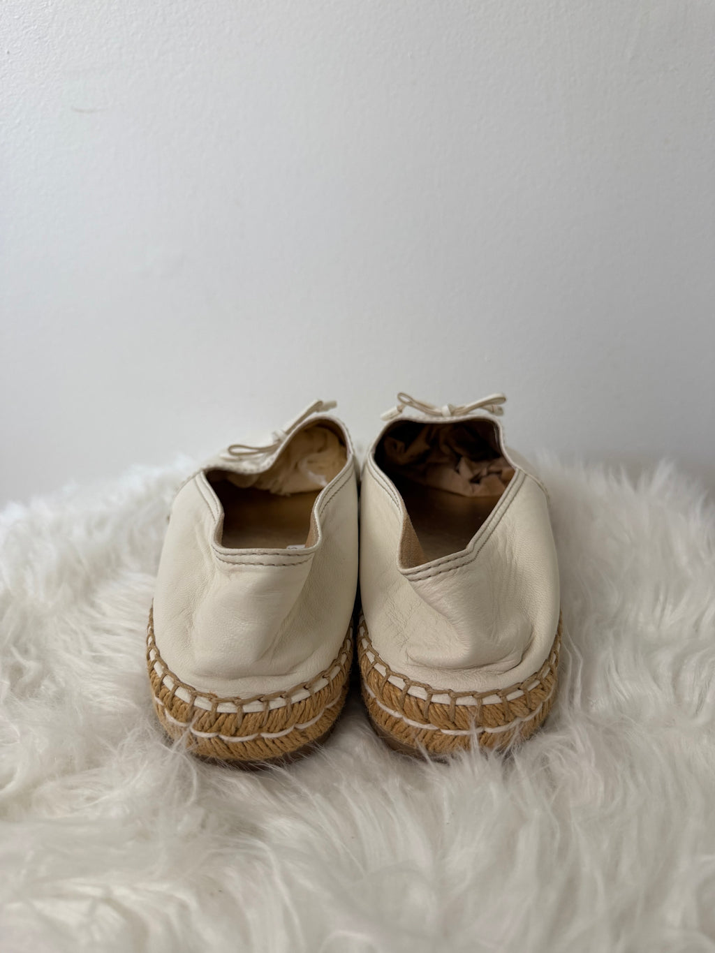 Prada Leather Espadrille Flats