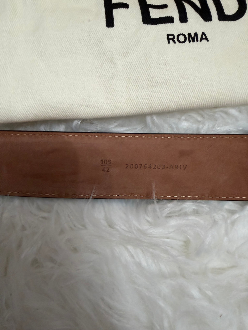 Fendi Classic belt with embossed buckle