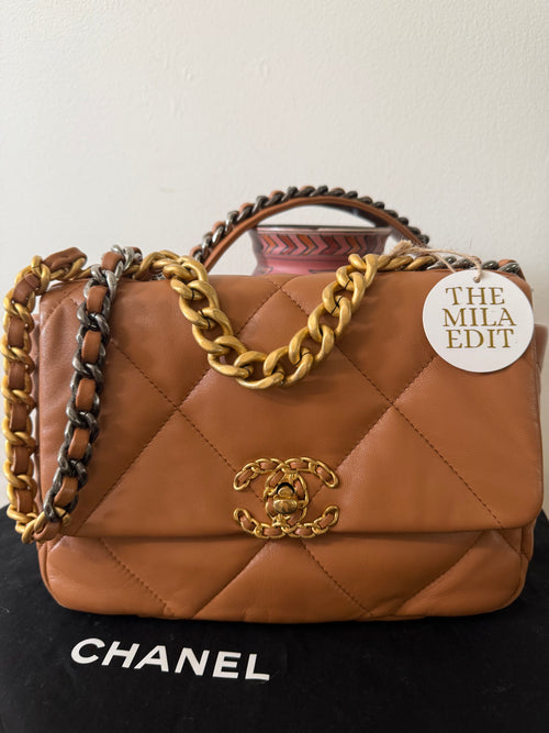 CHANEL 19 QUILTED LAMBSKIN BAG