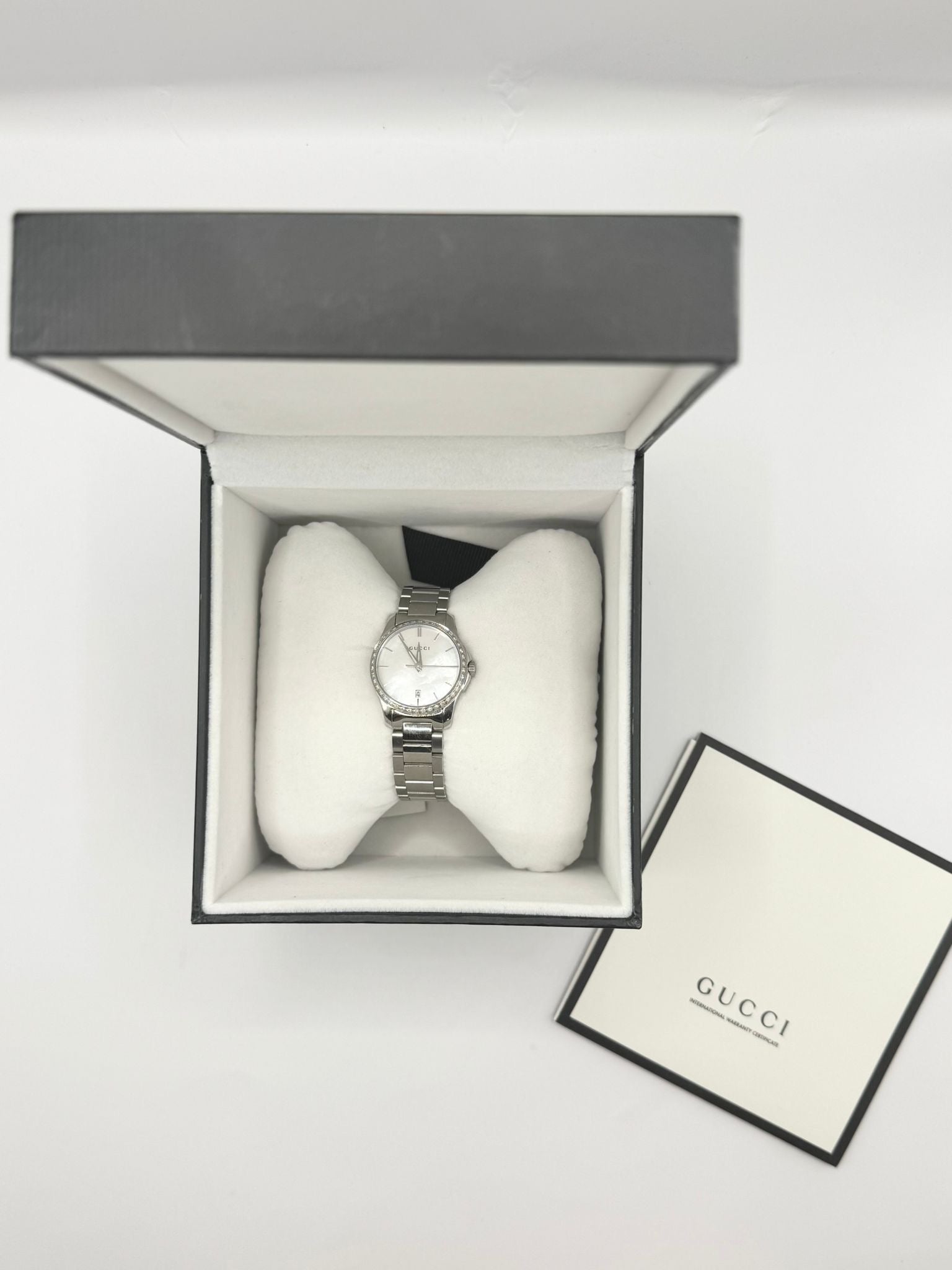 Gucci Mother of Pearl Diamond Watch