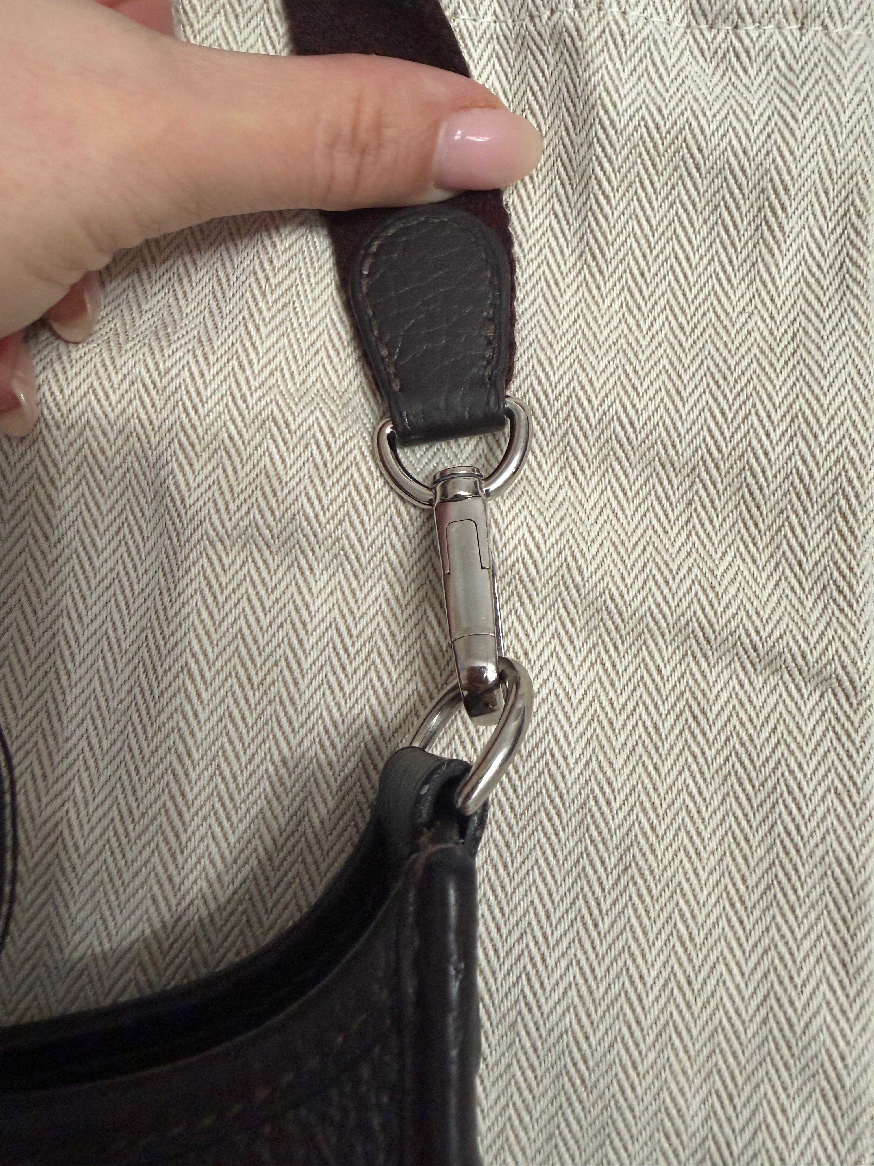 HERMES EVELYNE BAG CLEMENCE TPM BAG WITH LONG STRAP