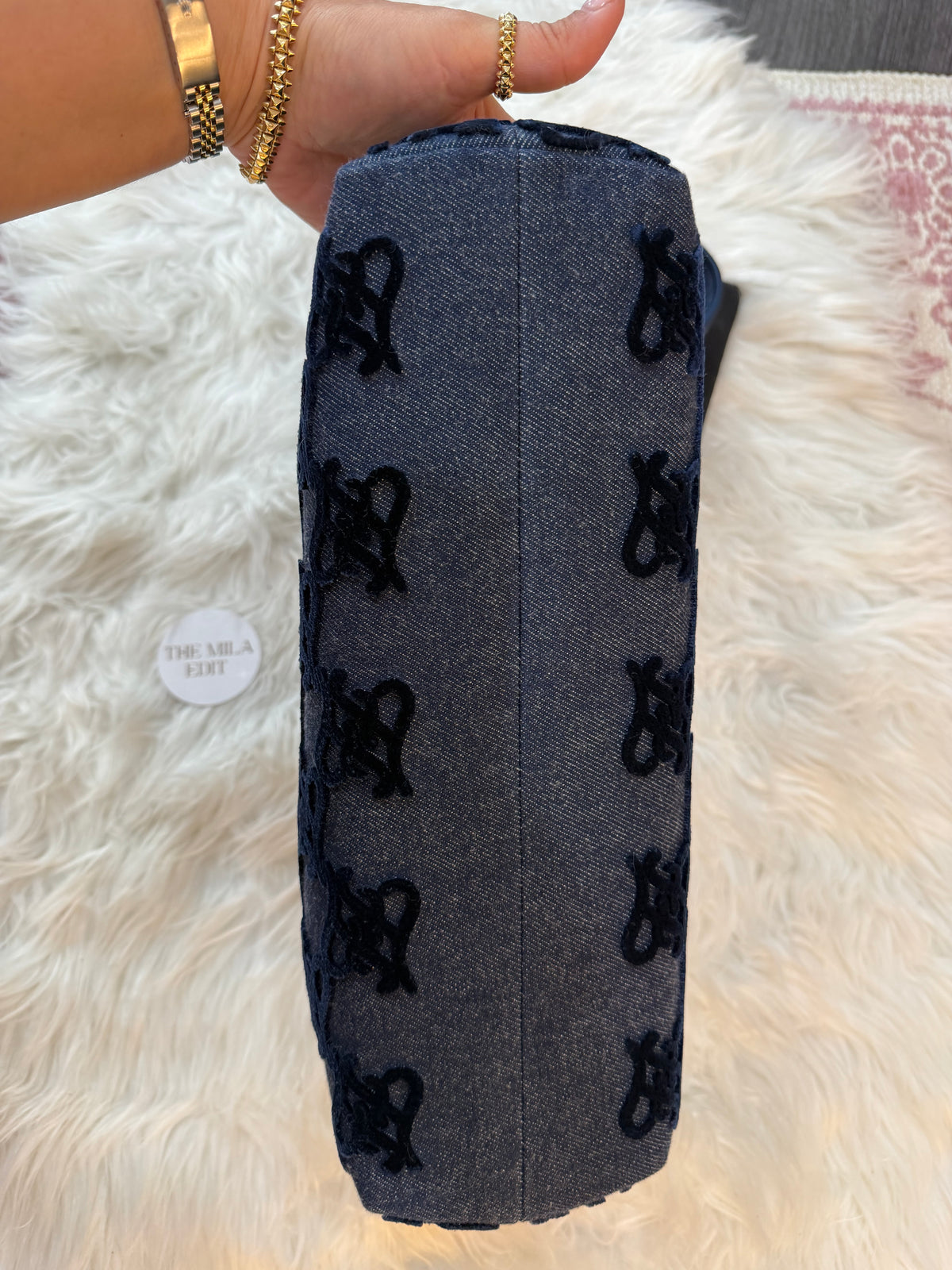 FENDI FIRST MEDIUM DENIM BAG