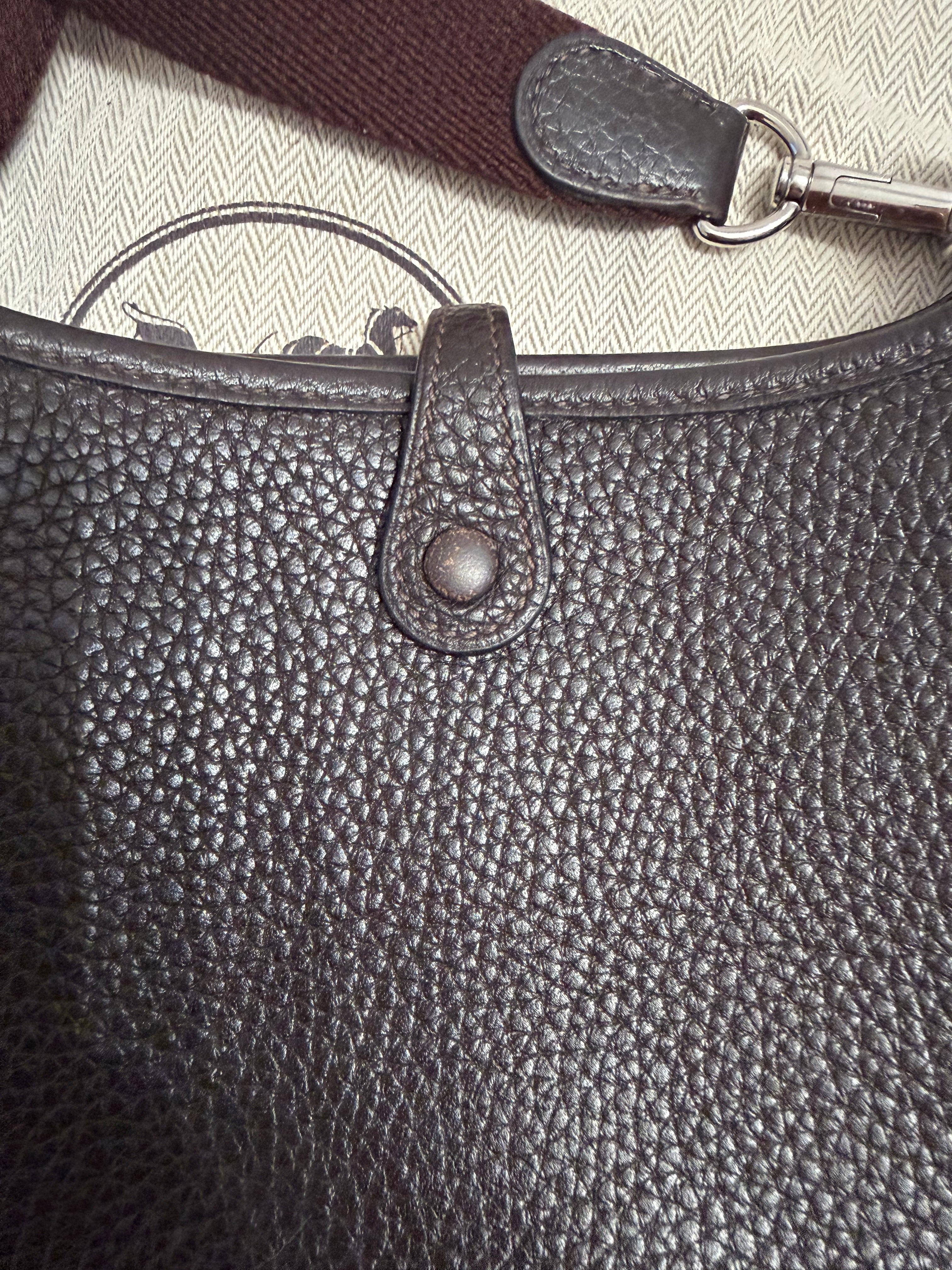 HERMES EVELYNE BAG CLEMENCE TPM BAG WITH LONG STRAP