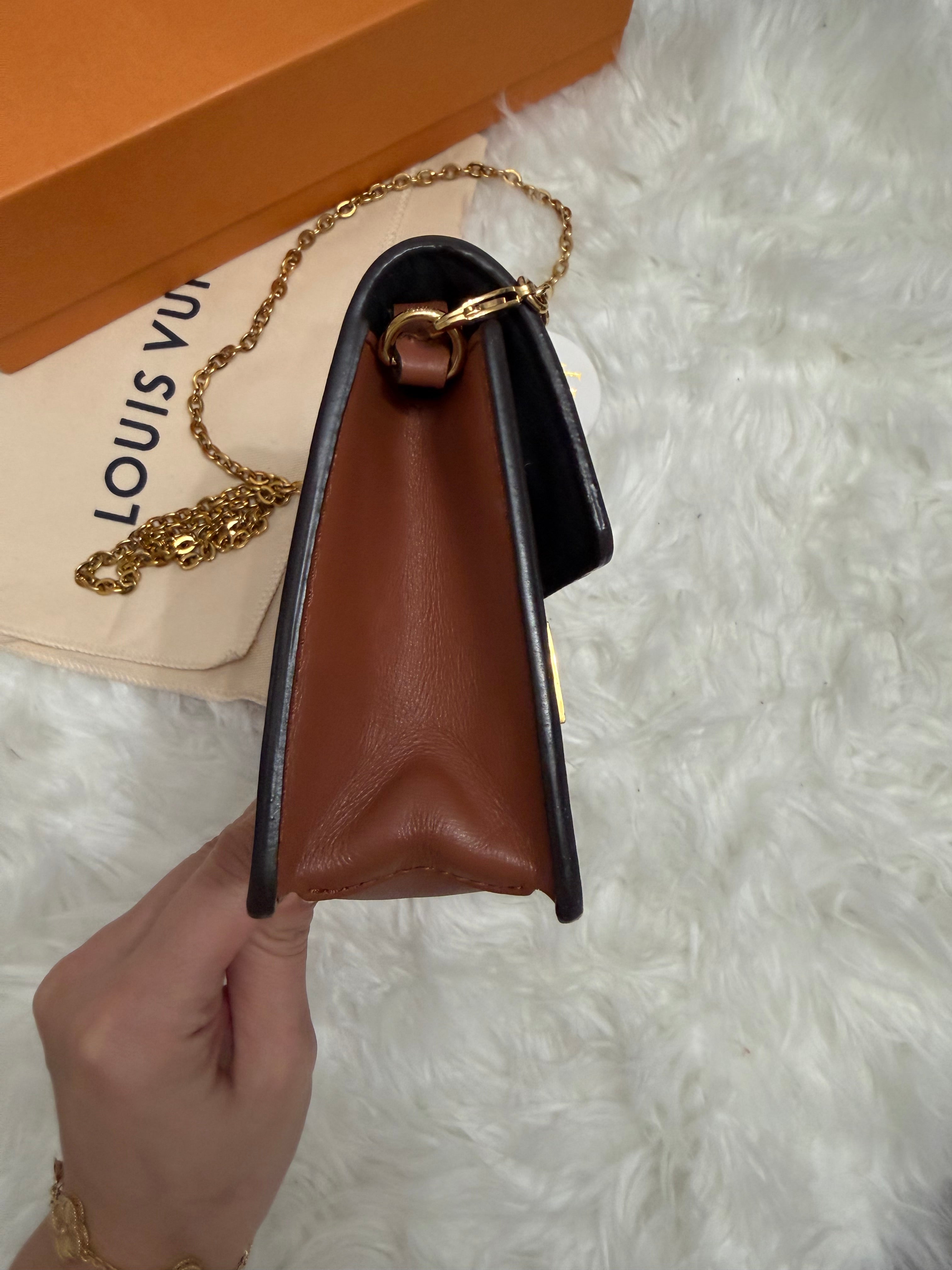 LOUIS VUITTON MONOGRAM DAUPHINE WALLET ON CHAIN