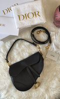 CHRISTIAN DIOR SADDLE GRAINED CALFSKIN BAG
