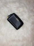 GUCCI LOGO LEATHER ZIP AROUND CARD HOLDER