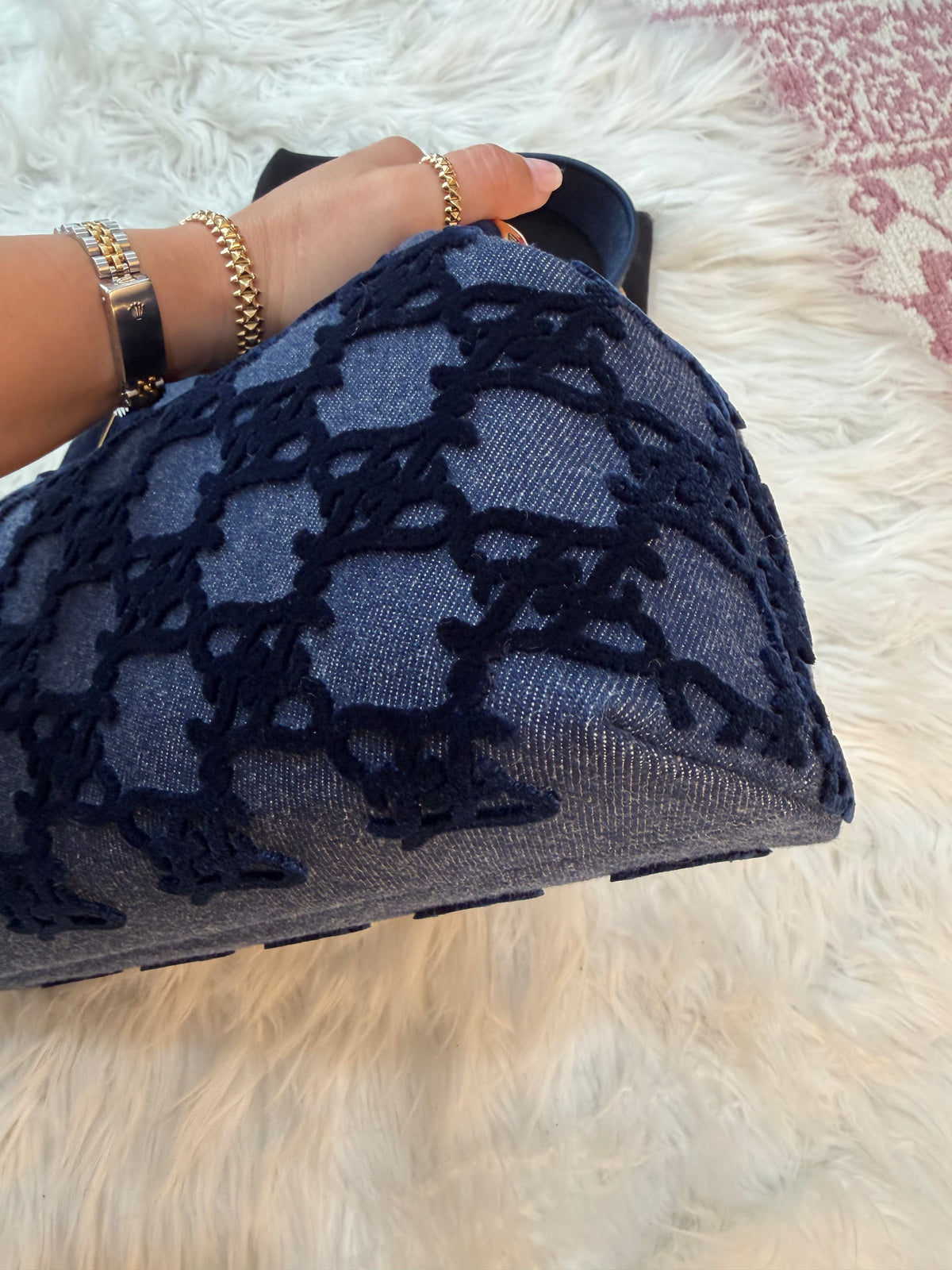 FENDI FIRST MEDIUM DENIM BAG