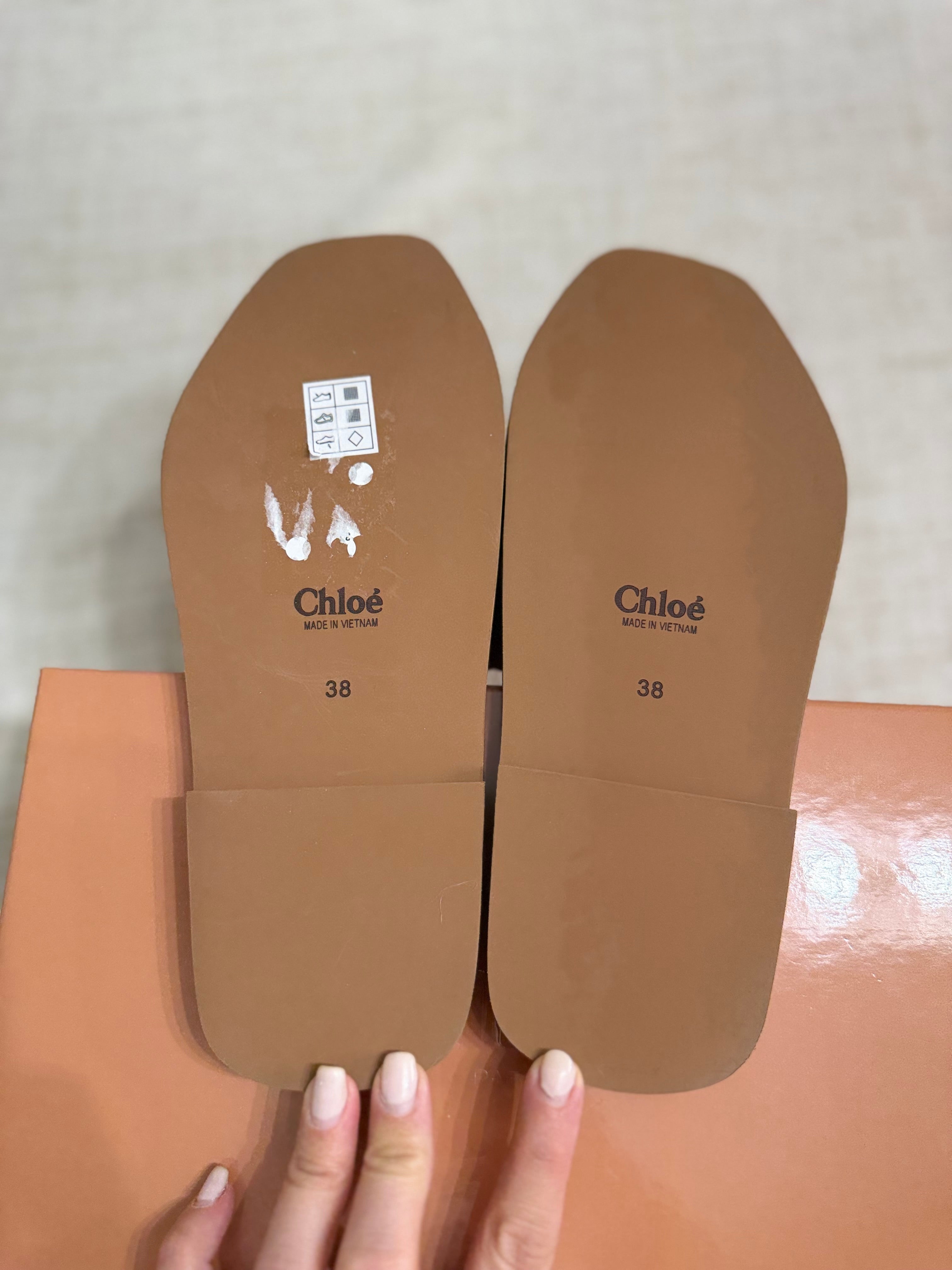 CHLOE LOGO STRAP SLIDE
