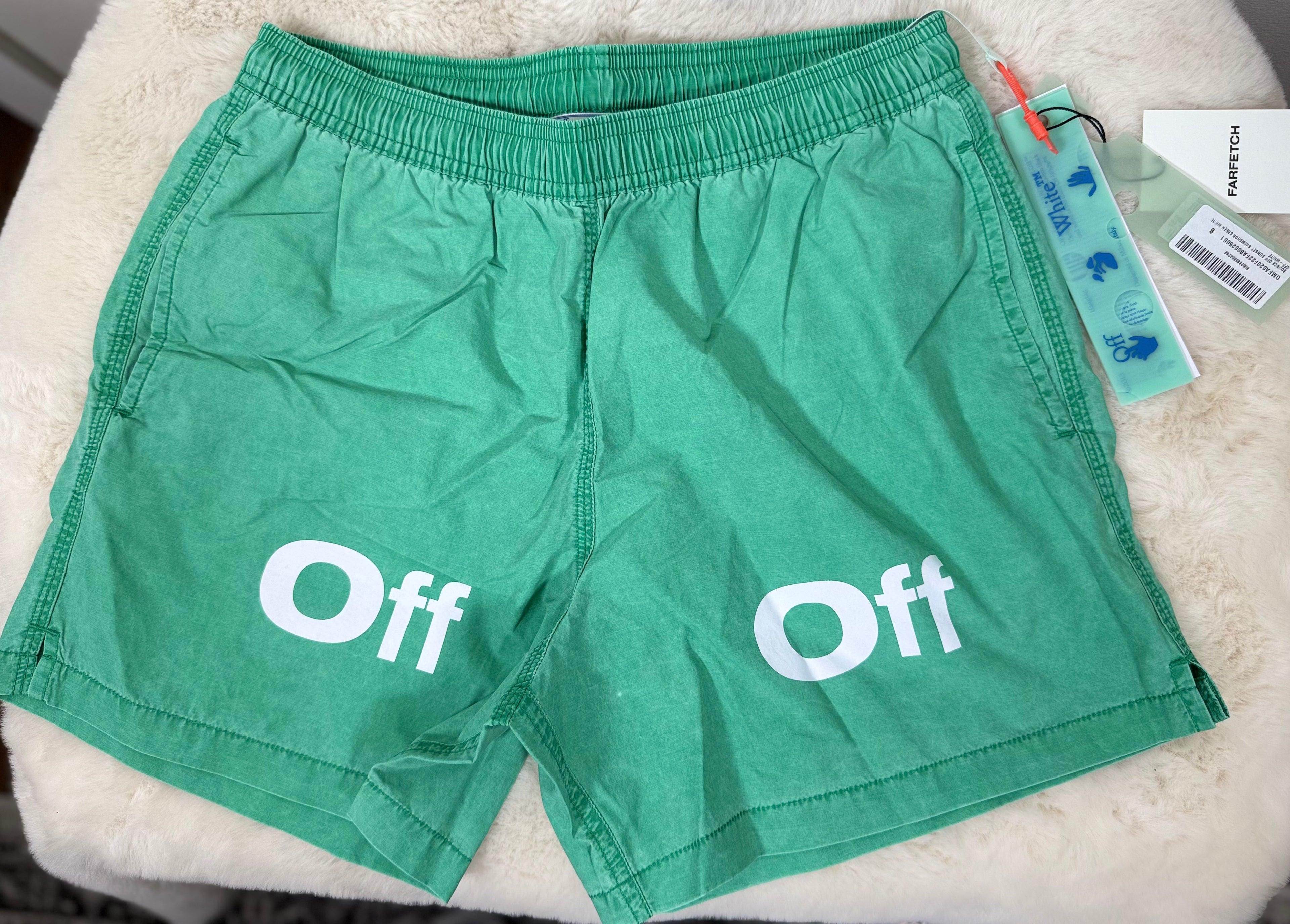 OFF-WHITE Mens classics industrial swimming shorts
