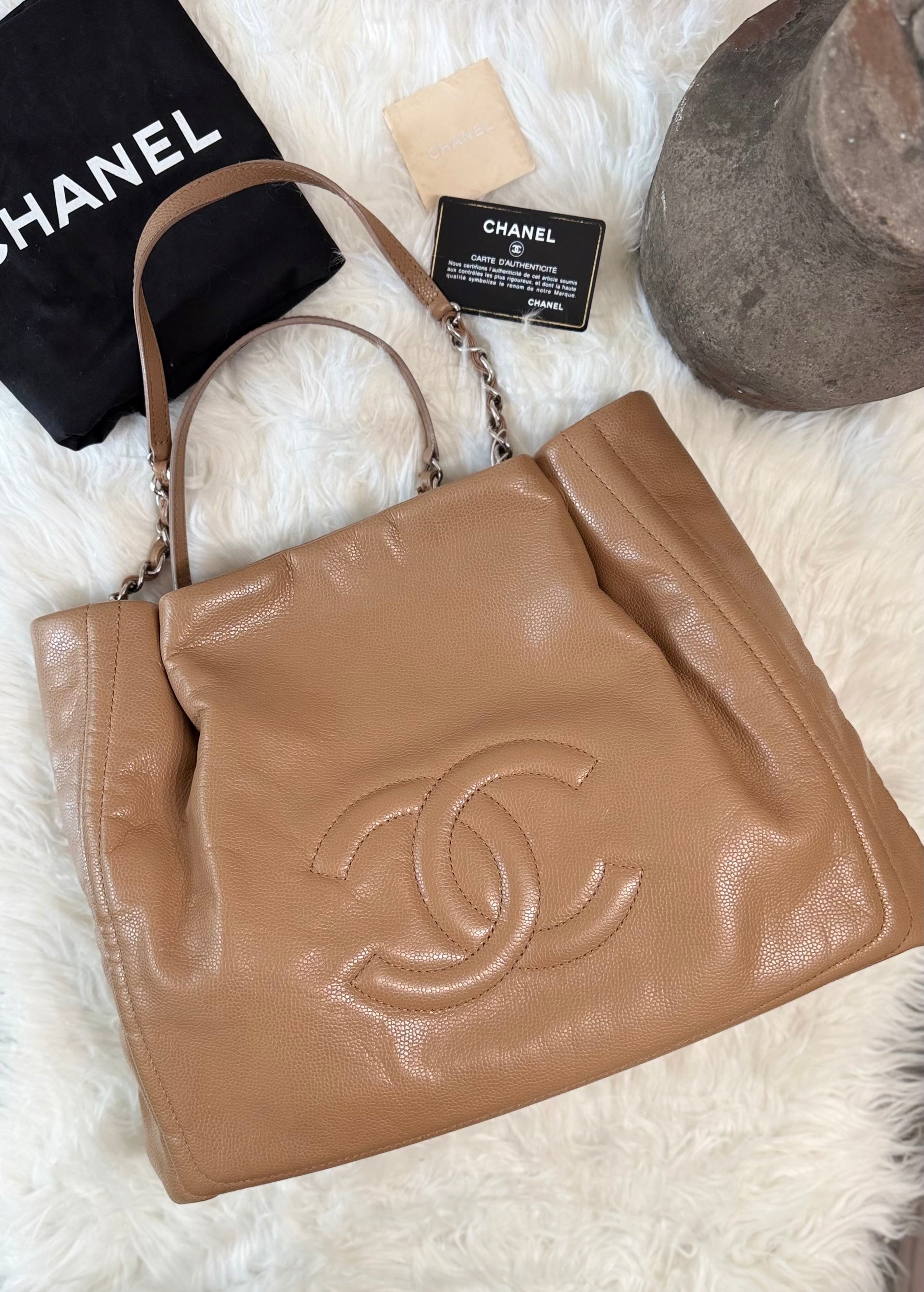 CHANEL CAVIAR CC TIMELESS TOTE