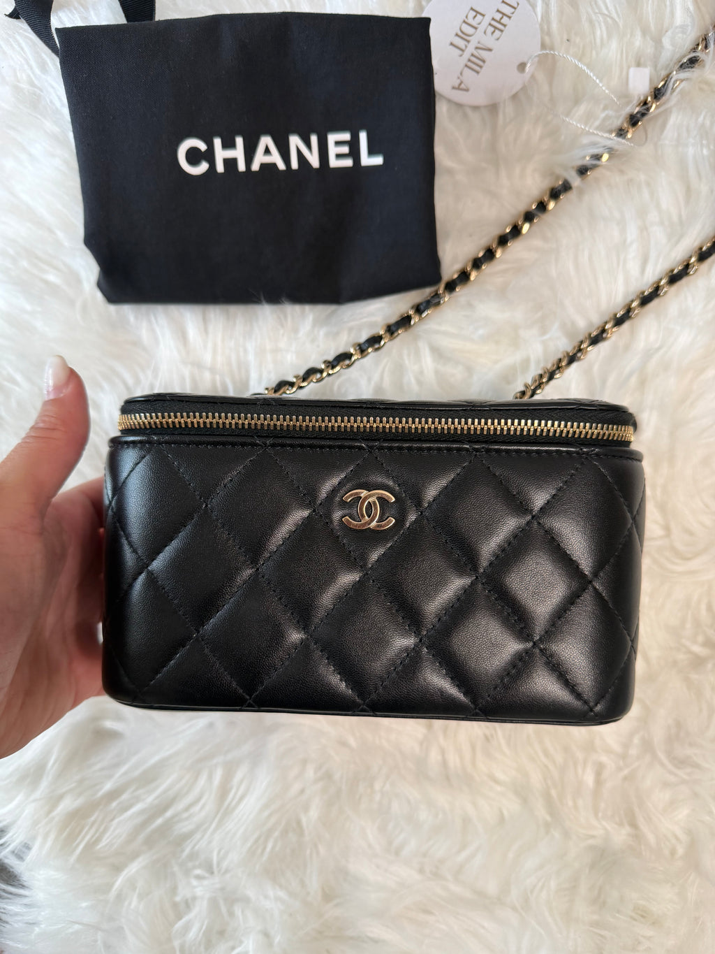 CHANEL VANITY BAG LAMBSKIN GHW