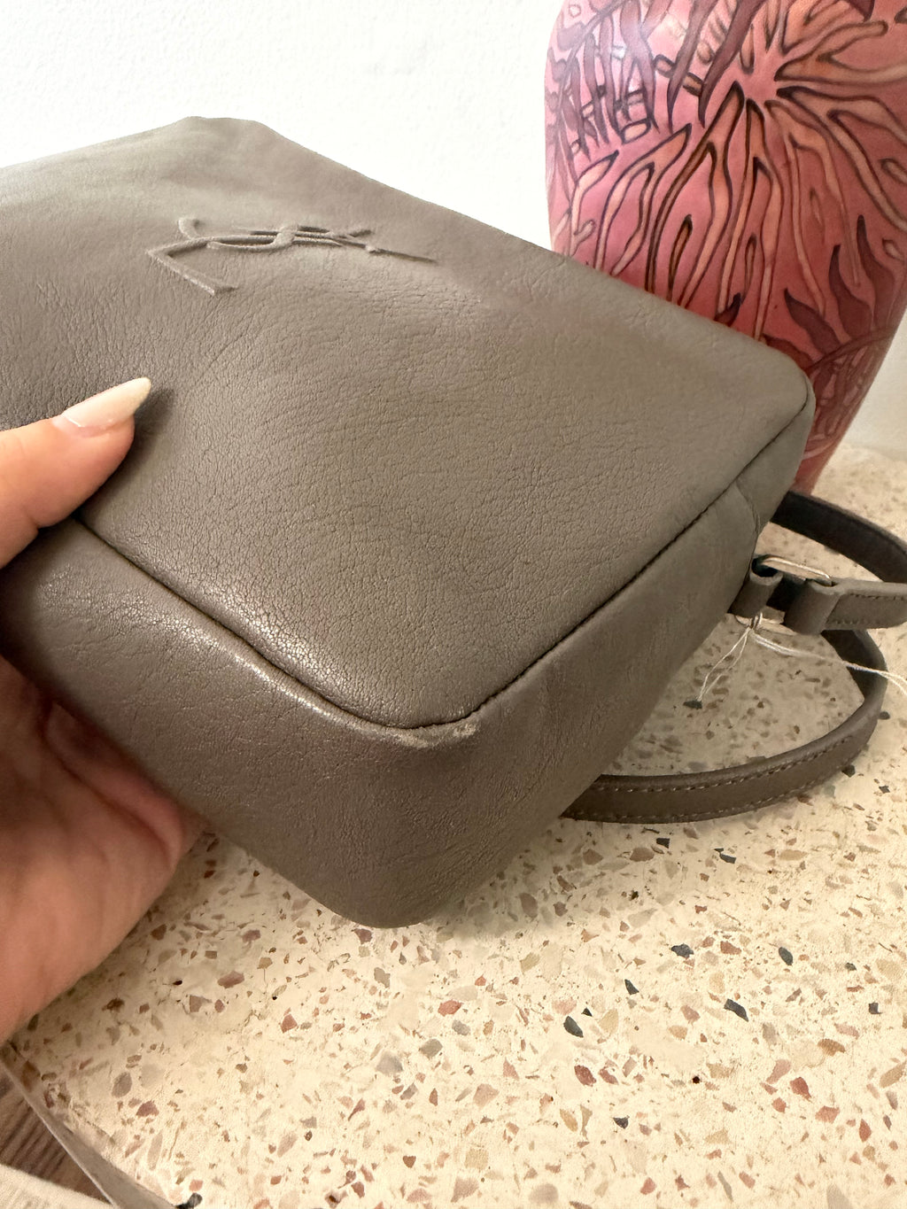 Saint Laurent Lou Camera Bag with Embossed YSL Logo