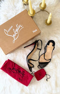 CHRISTIAN LOUBOUTIN ROSALIE SLINGBACK STILETTO SANDALS