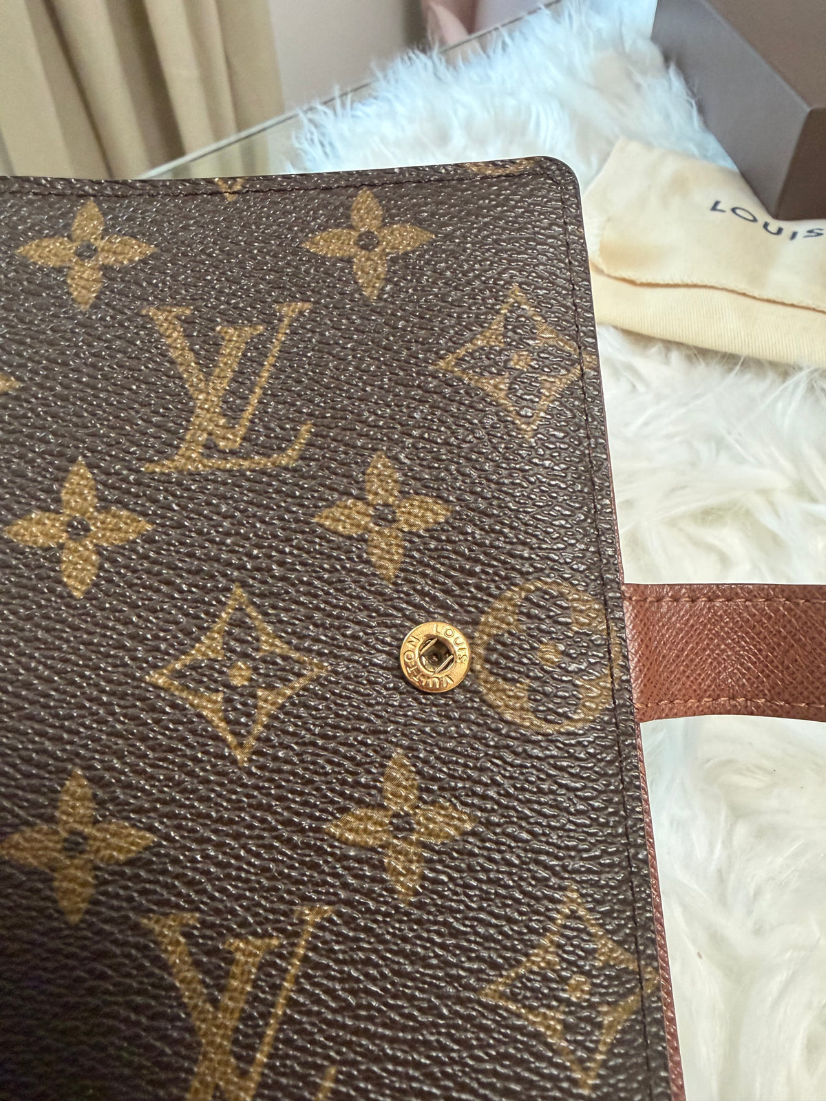 LOUIS VUITTON MONOGRAM CANVAS PM AGENDA COVER/NOTEBOOK