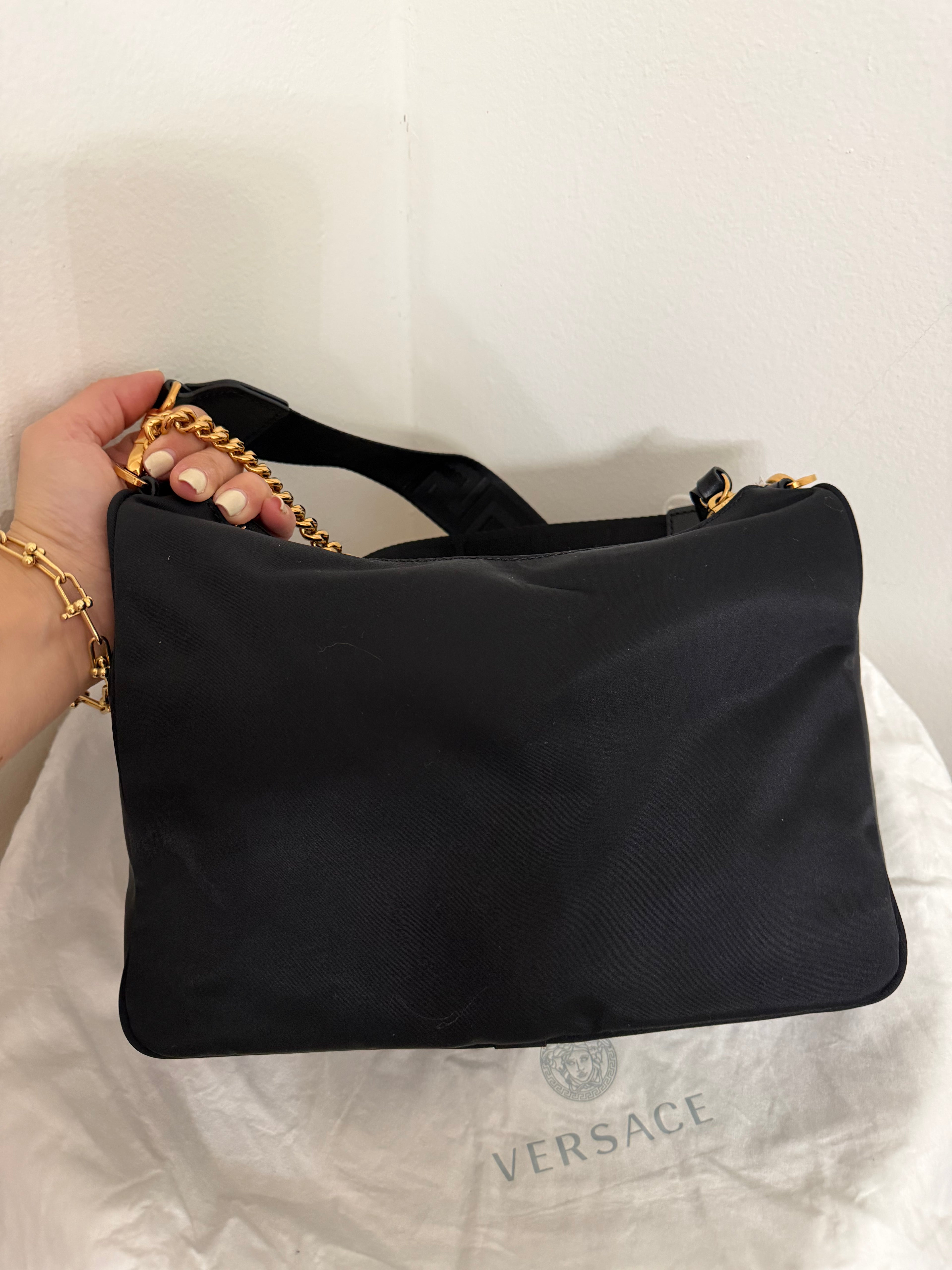 Versace Nylon Tribute Medium bag